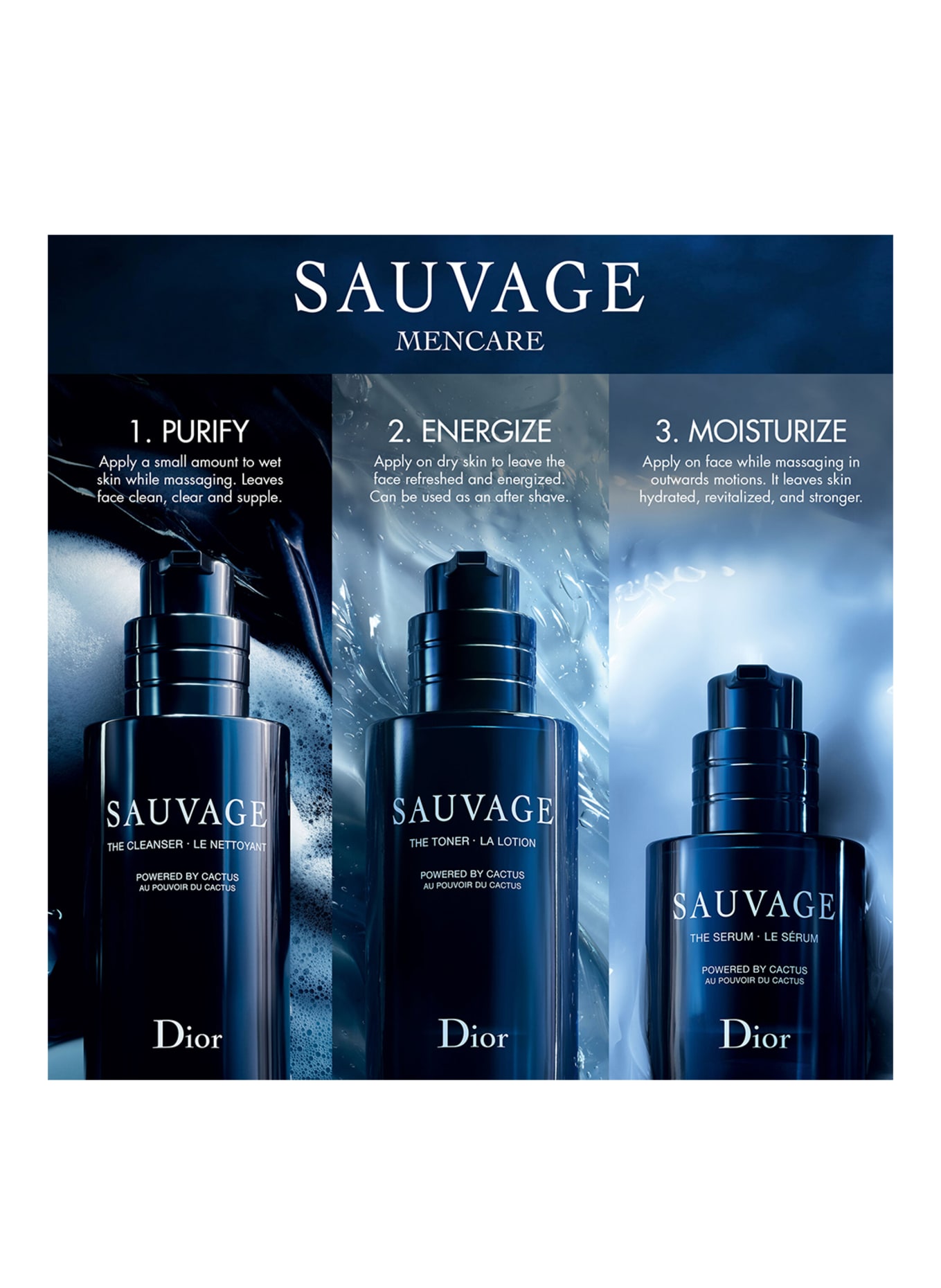 DIOR SET DE SOINS POUR LA PEAU SAUVAGE