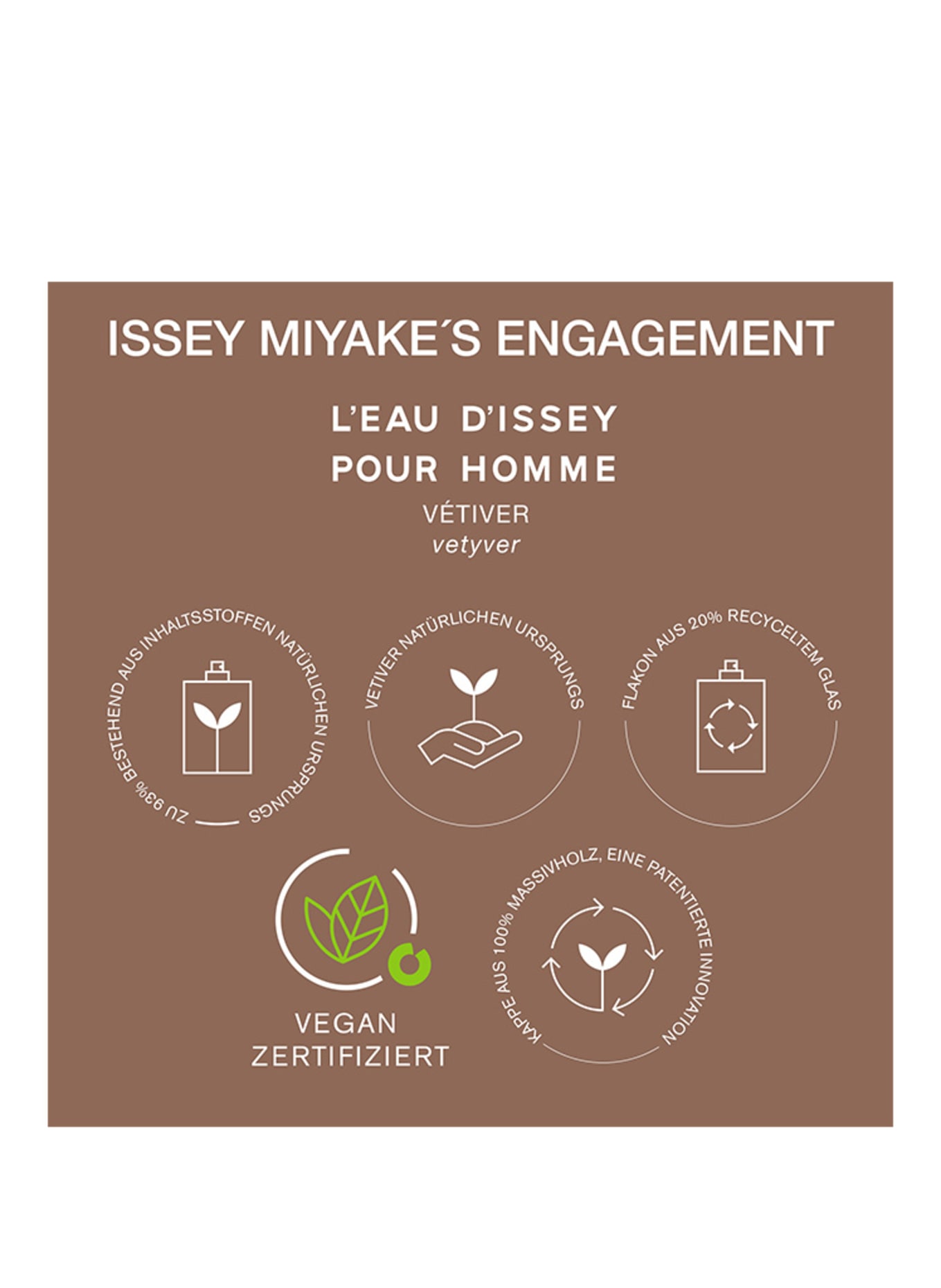 ISSEY MIYAKE L'EAU D'ISSEY POUR HOMME VÉTIVER