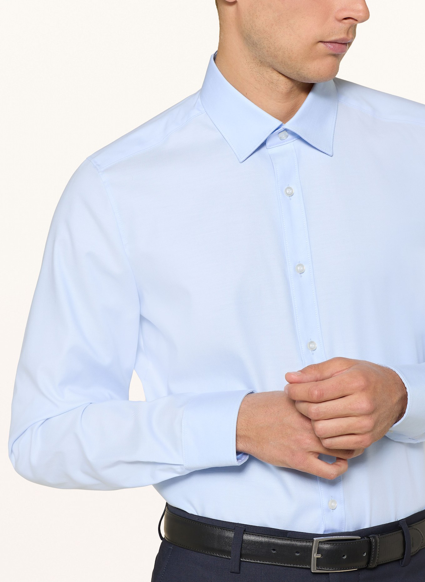 OLYMP Hemd Level Five body fit: HELLBLAU