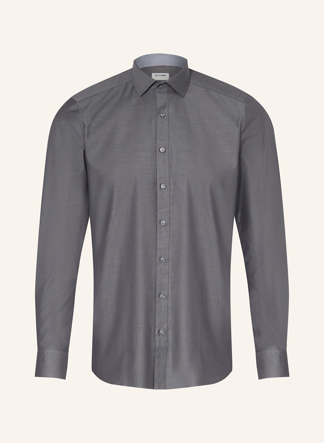 OLYMP Hemd Level Five body fit: ANTHRAZIT