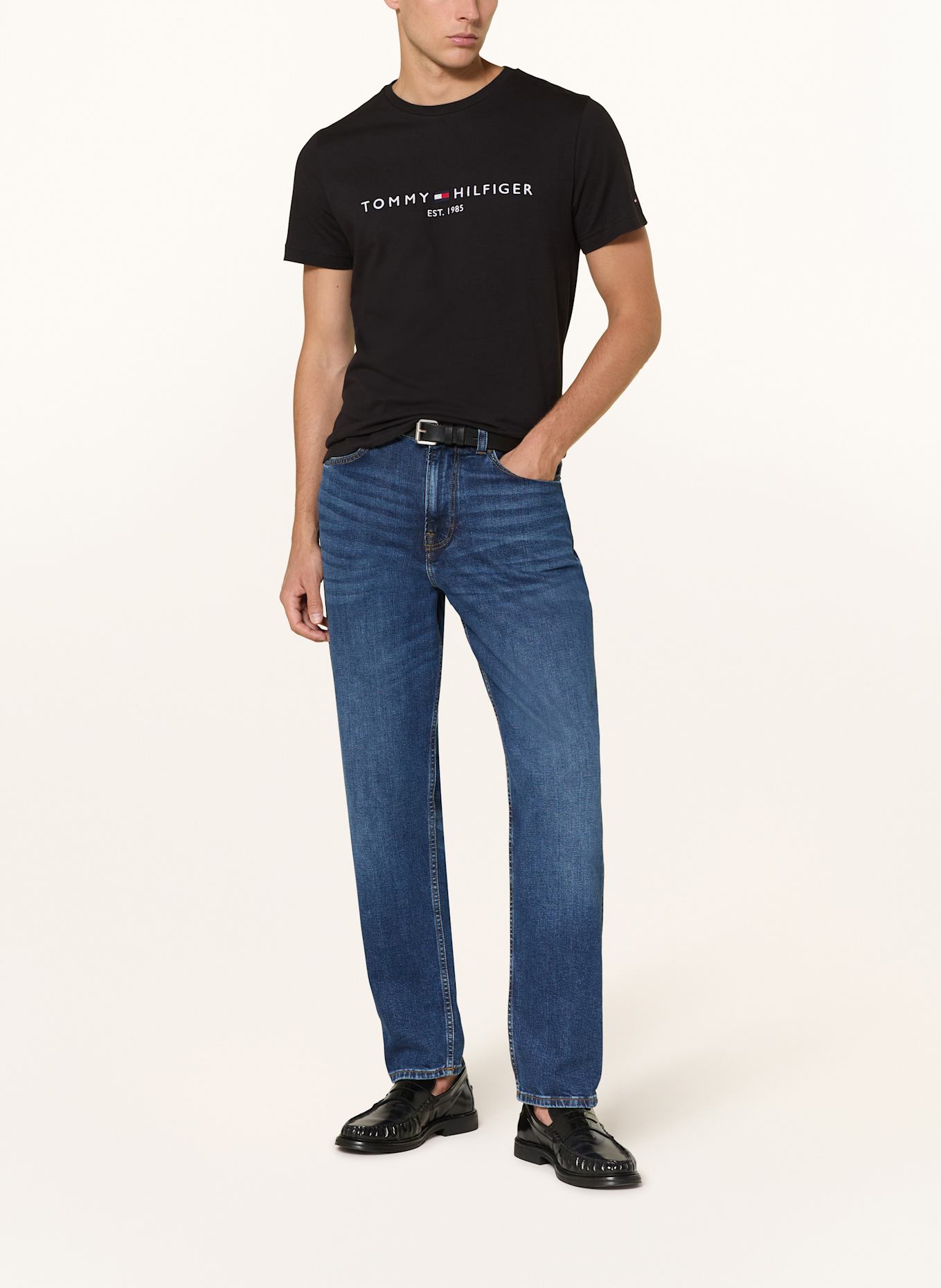 TOMMY HILFIGER T-shirt: CZARNY