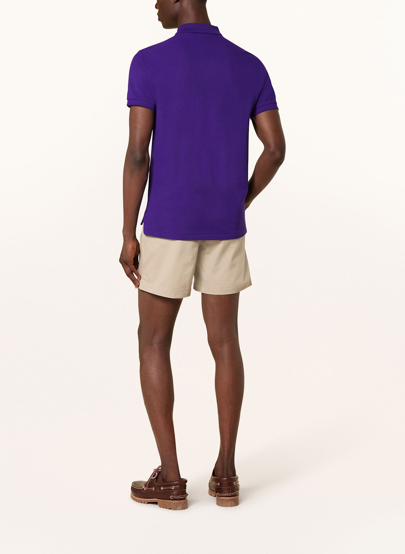 POLO RALPH LAUREN Piqué-Poloshirt Custom Slim Fit: DUNKELLILA