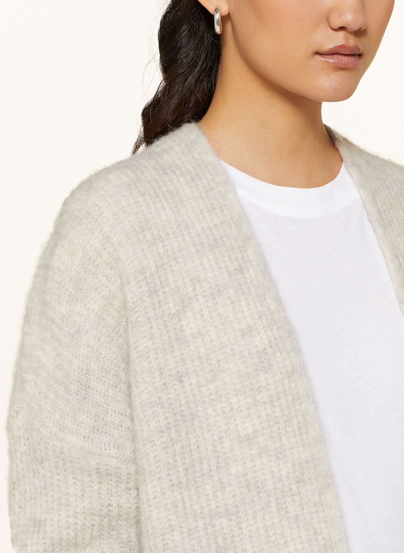 American Vintage Dzianinowe wdzianko EAST z dodatkiem z alpaki: JASNOCZARY