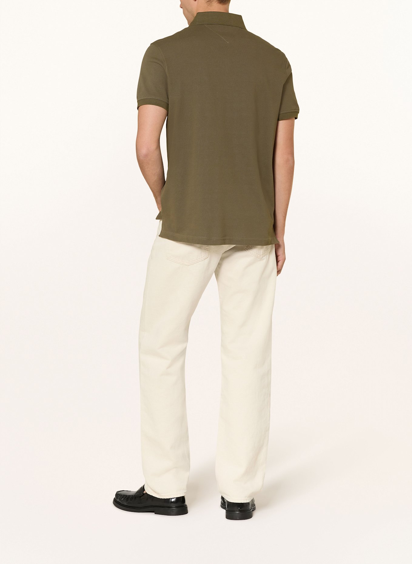 TOMMY HILFIGER Piqué-Poloshirt Regular Fit: OLIV