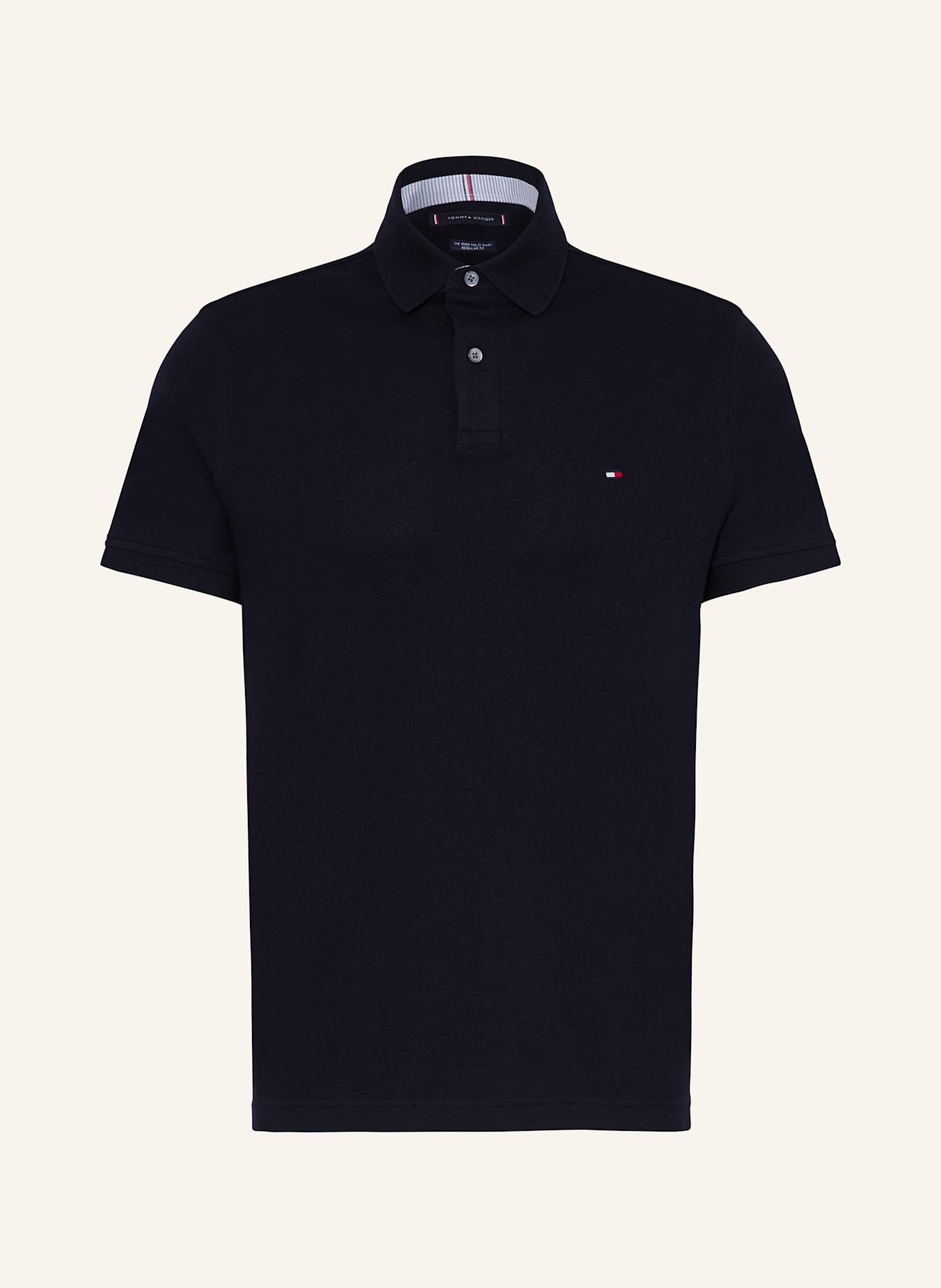 TOMMY HILFIGER Piqué-Poloshirt Regular Fit: DUNKELBLAU