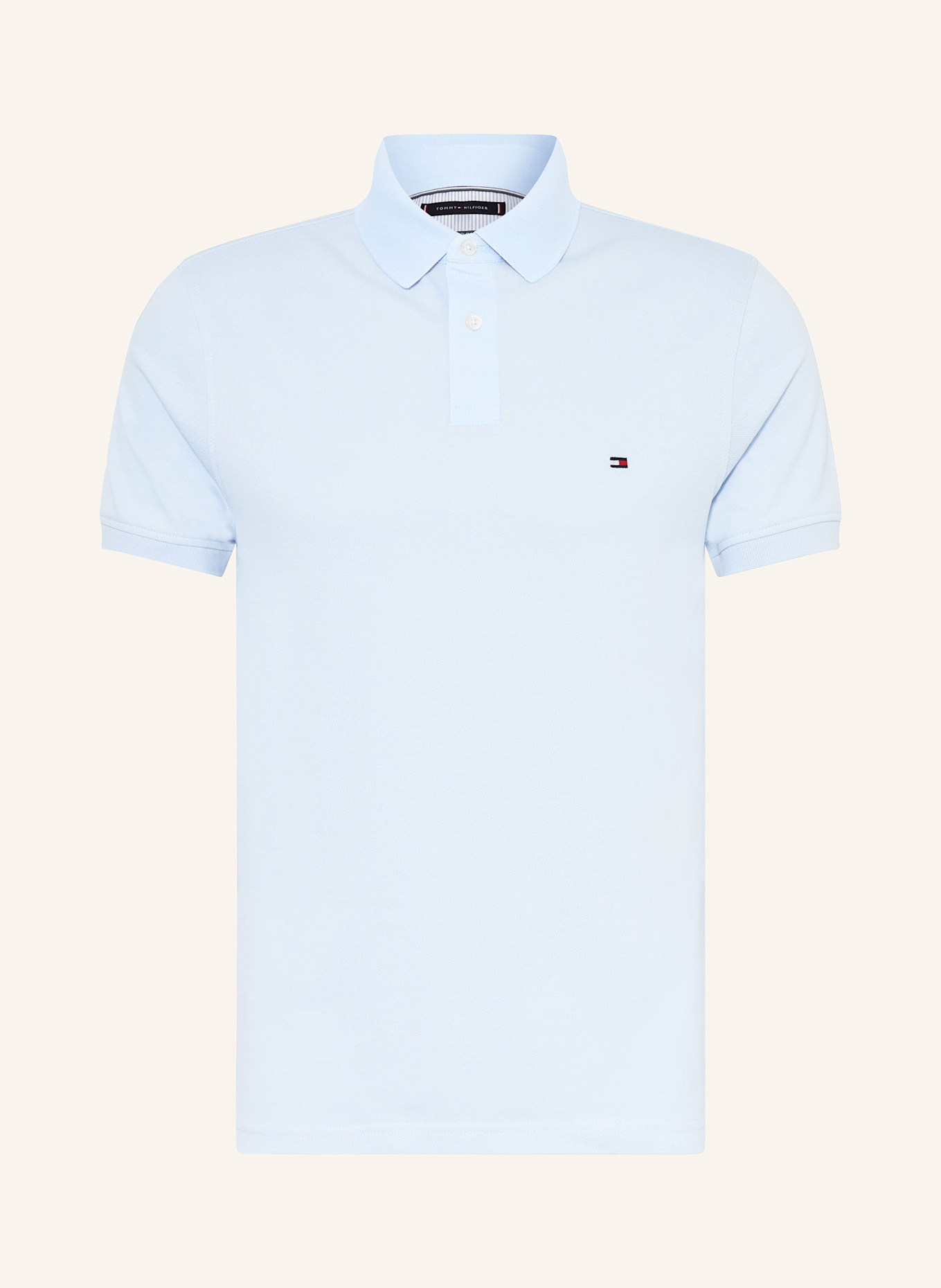 TOMMY HILFIGER Piqué-Poloshirt Regular Fit: HELLBLAU