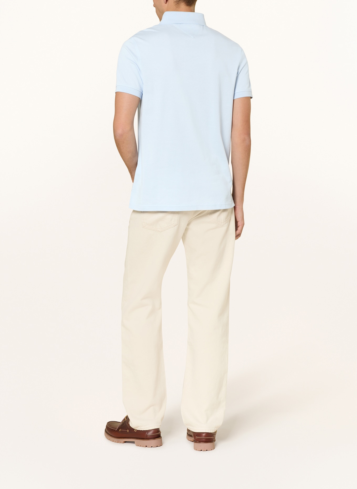 TOMMY HILFIGER Piqué-Poloshirt Regular Fit: HELLBLAU