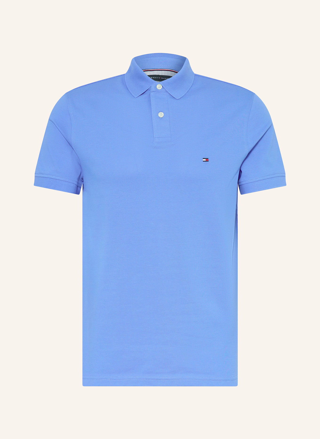 TOMMY HILFIGER Piqué-Poloshirt Regular Fit: BLAU