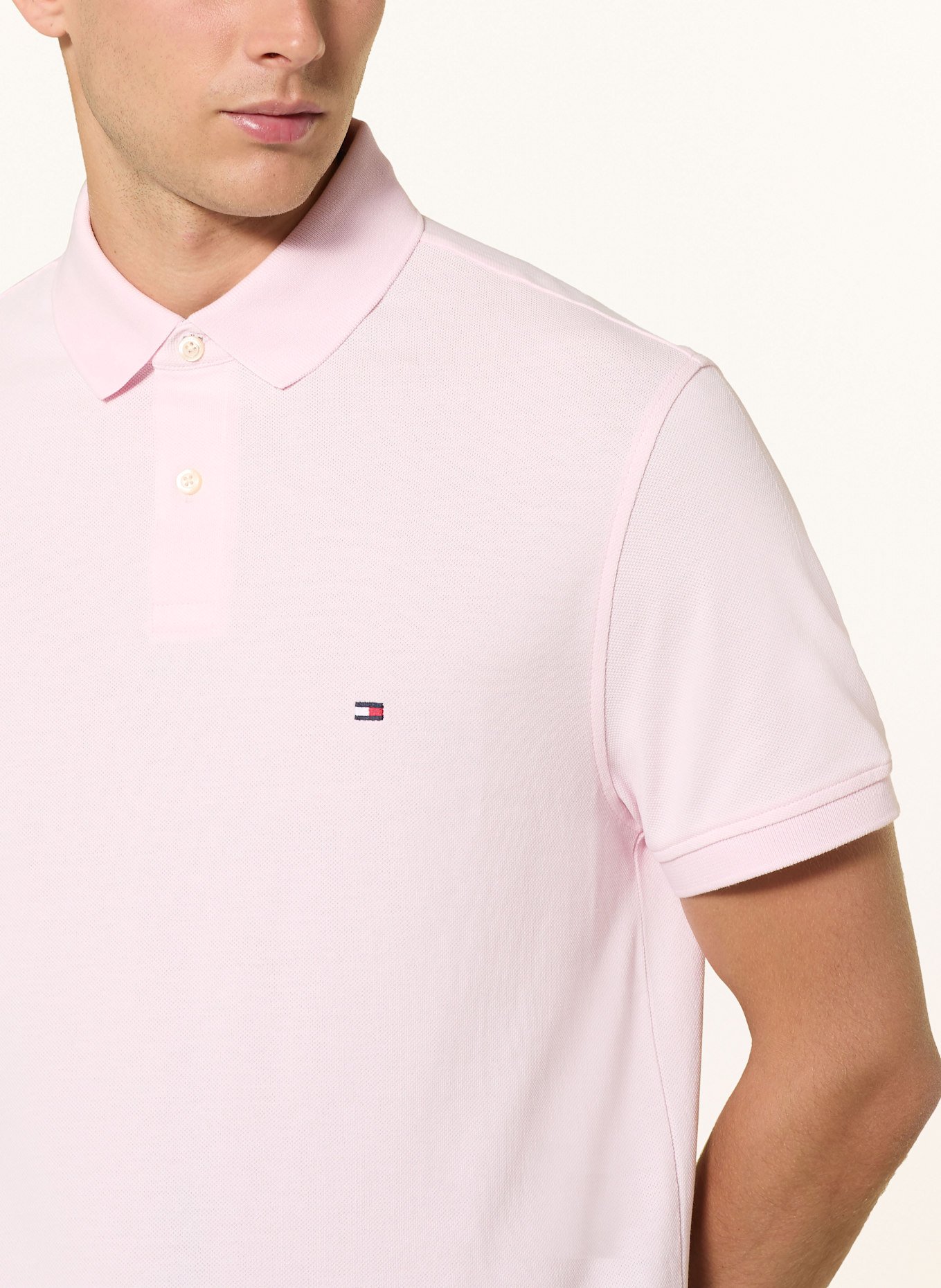 TOMMY HILFIGER Piqué-Poloshirt Regular Fit: HELLROSA
