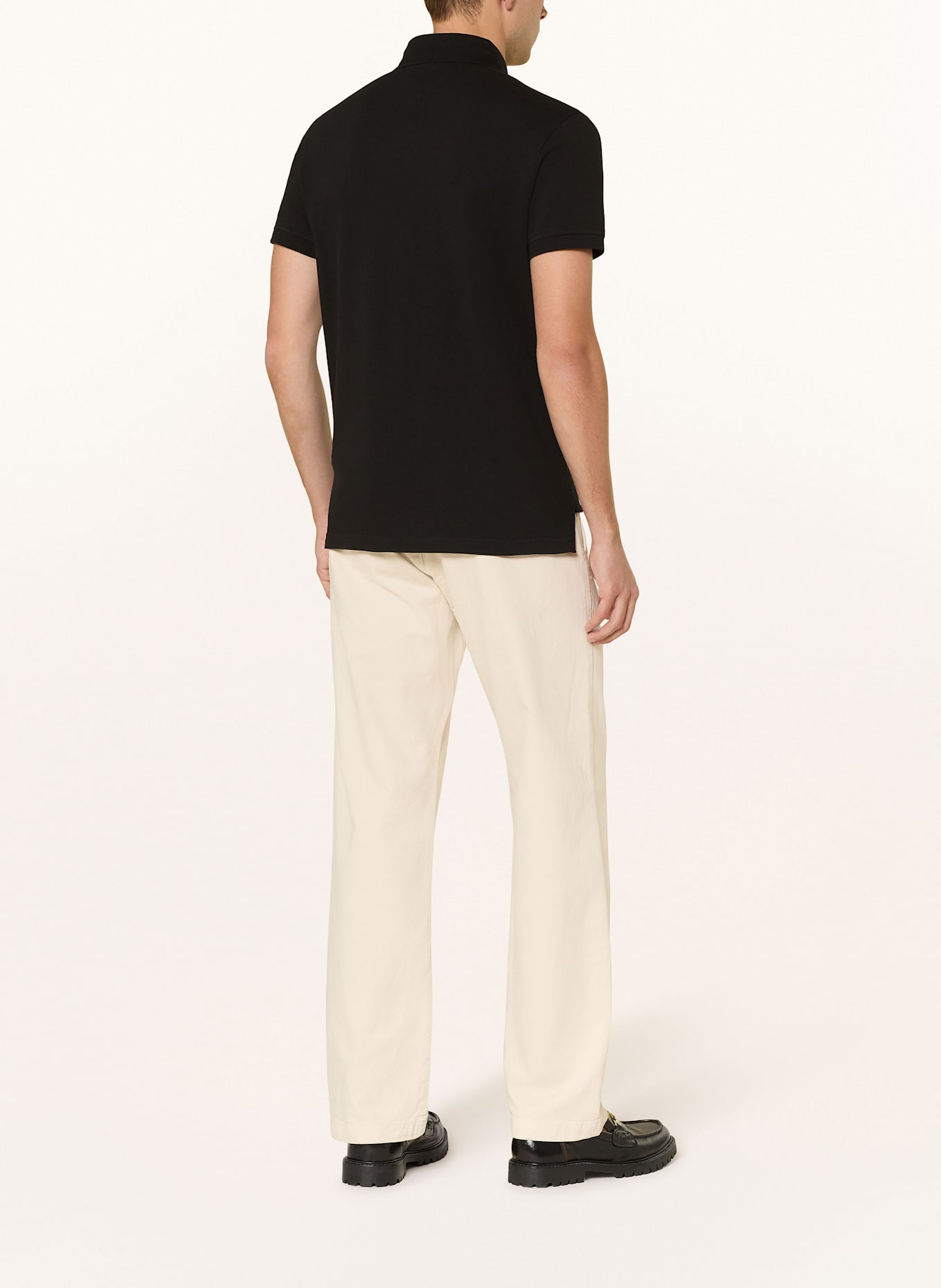 TOMMY HILFIGER Piqué-Poloshirt Slim Fit: SCHWARZ