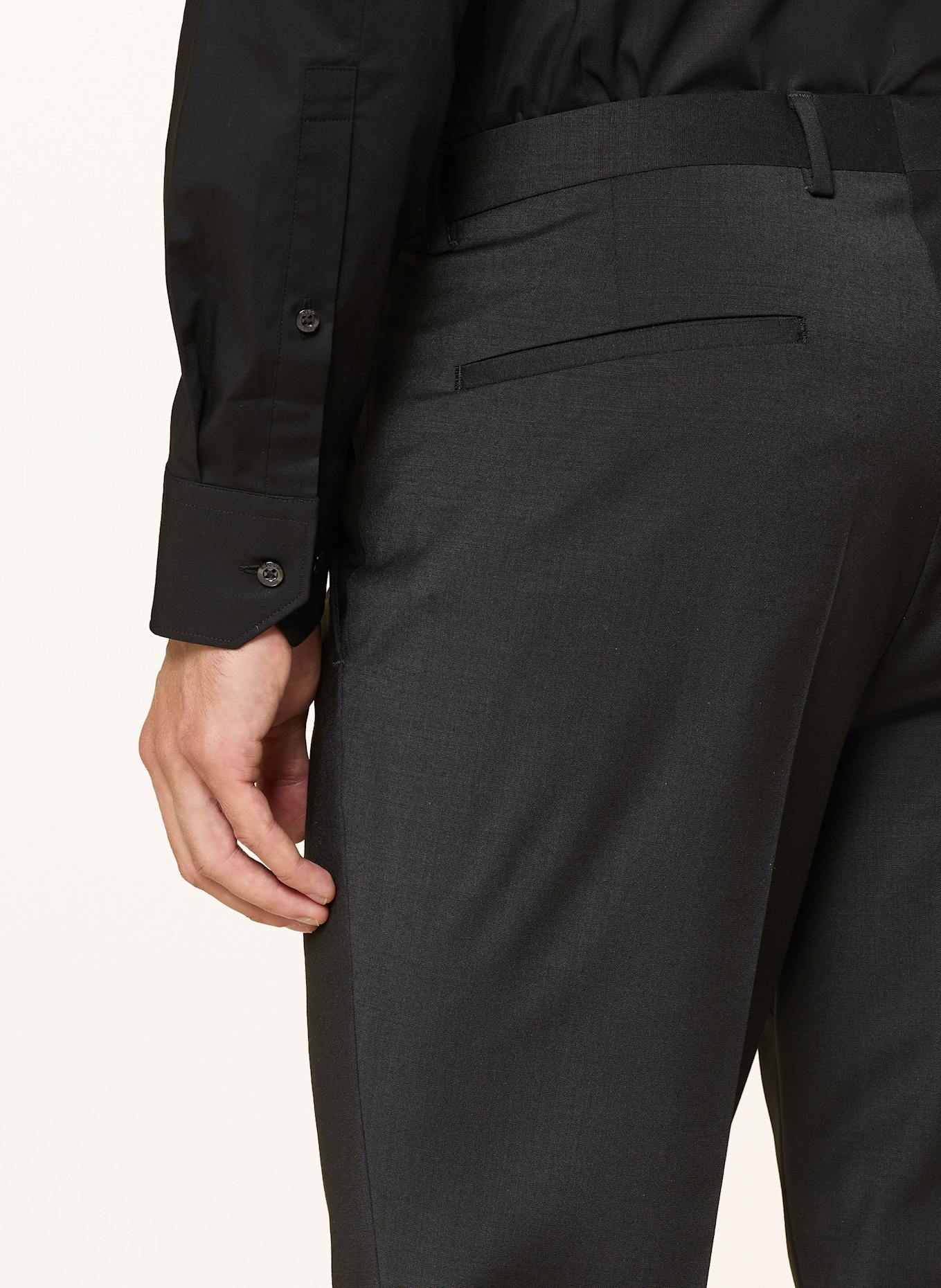 HUGO Suit trousers tonal HESTEN extra slim fit: 001 BLACK