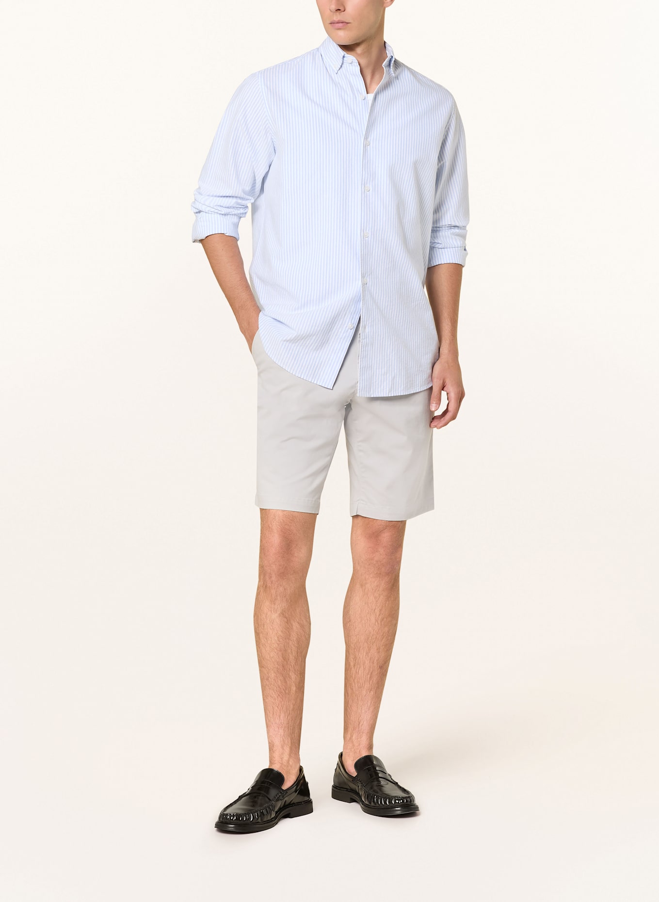 TOMMY HILFIGER Chinoshorts HARLEM Relaxed Tapered Fit: HELLGRAU
