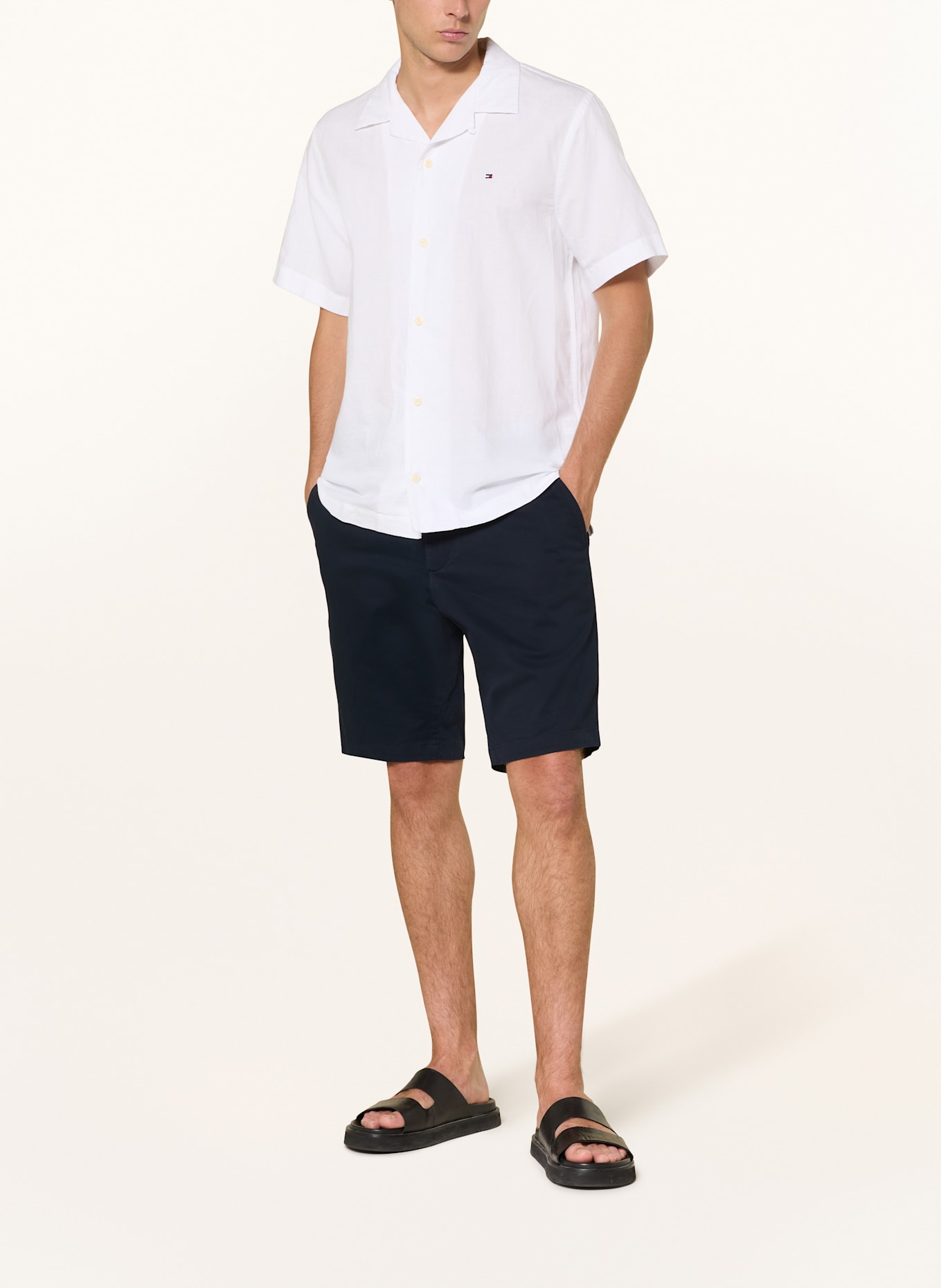 TOMMY HILFIGER Chinoshorts HARLEM Relaxed Tapered Fit: DUNKELBLAU