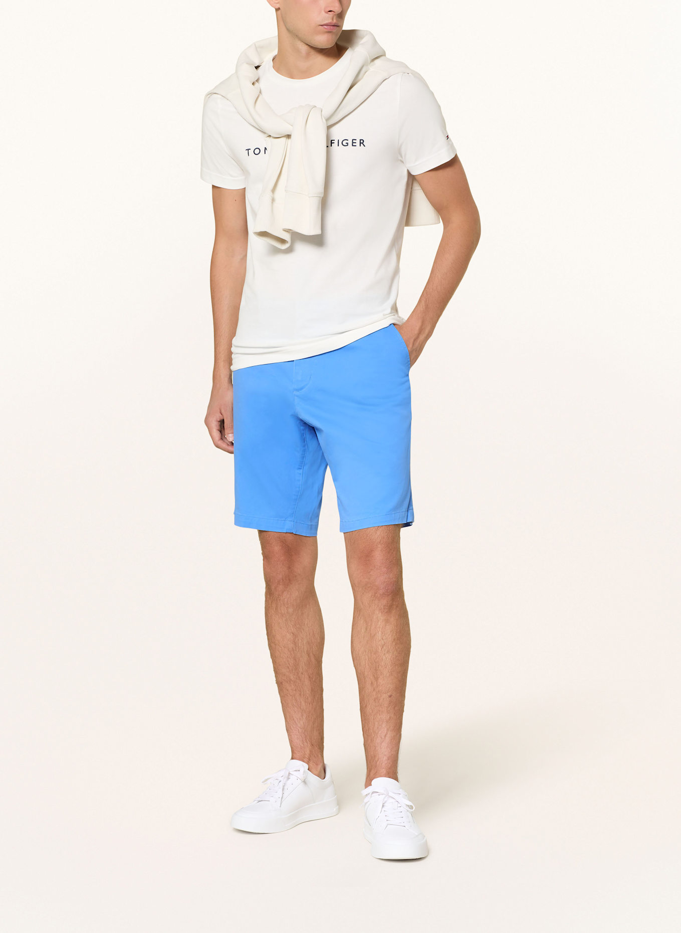 TOMMY HILFIGER Chinoshorts HARLEM Relaxed Tapered Fit: HELLBLAU