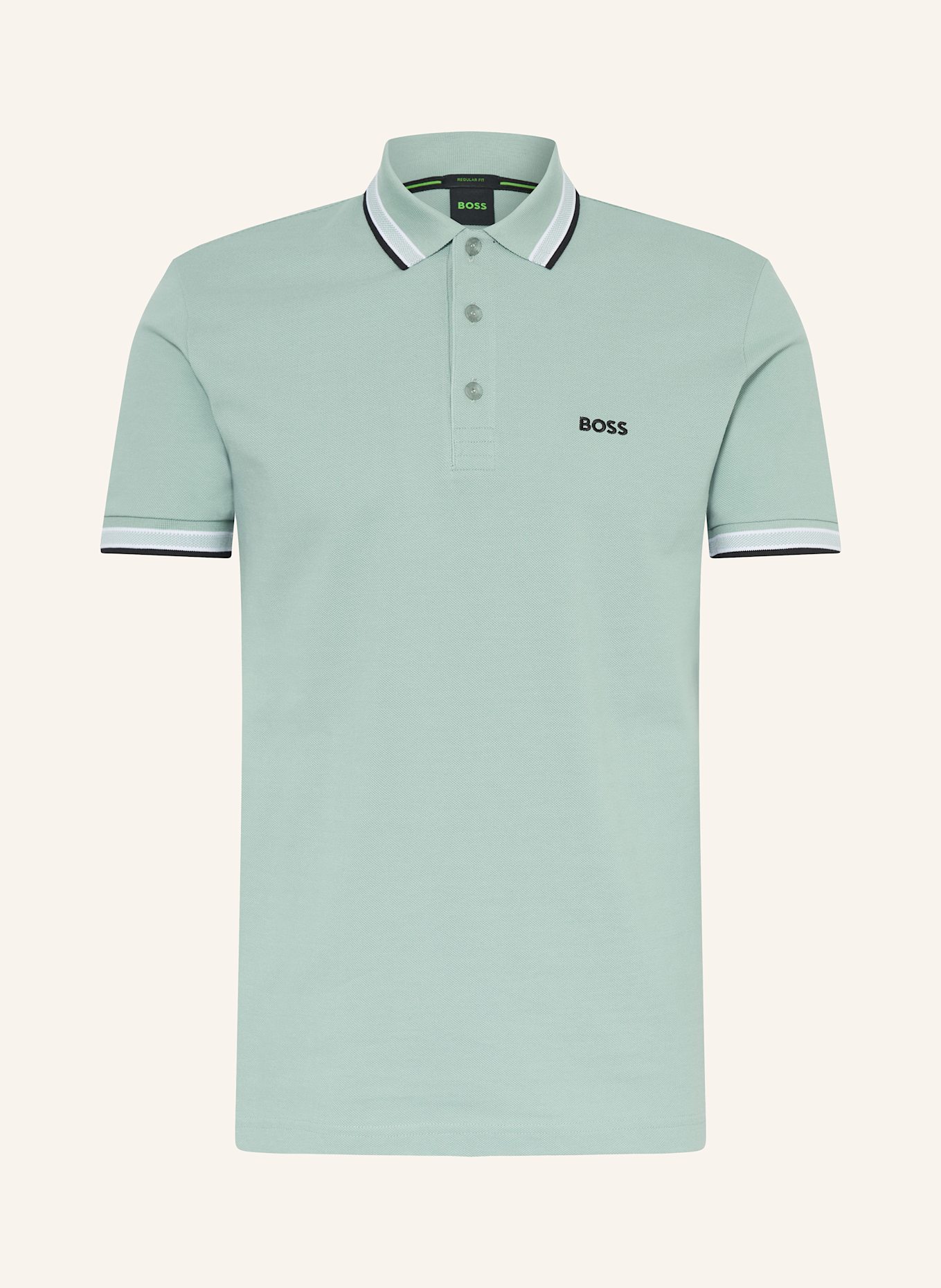 BOSS Koszulka polo z piki PADDY CURVED regular fit: MIĘTOWY