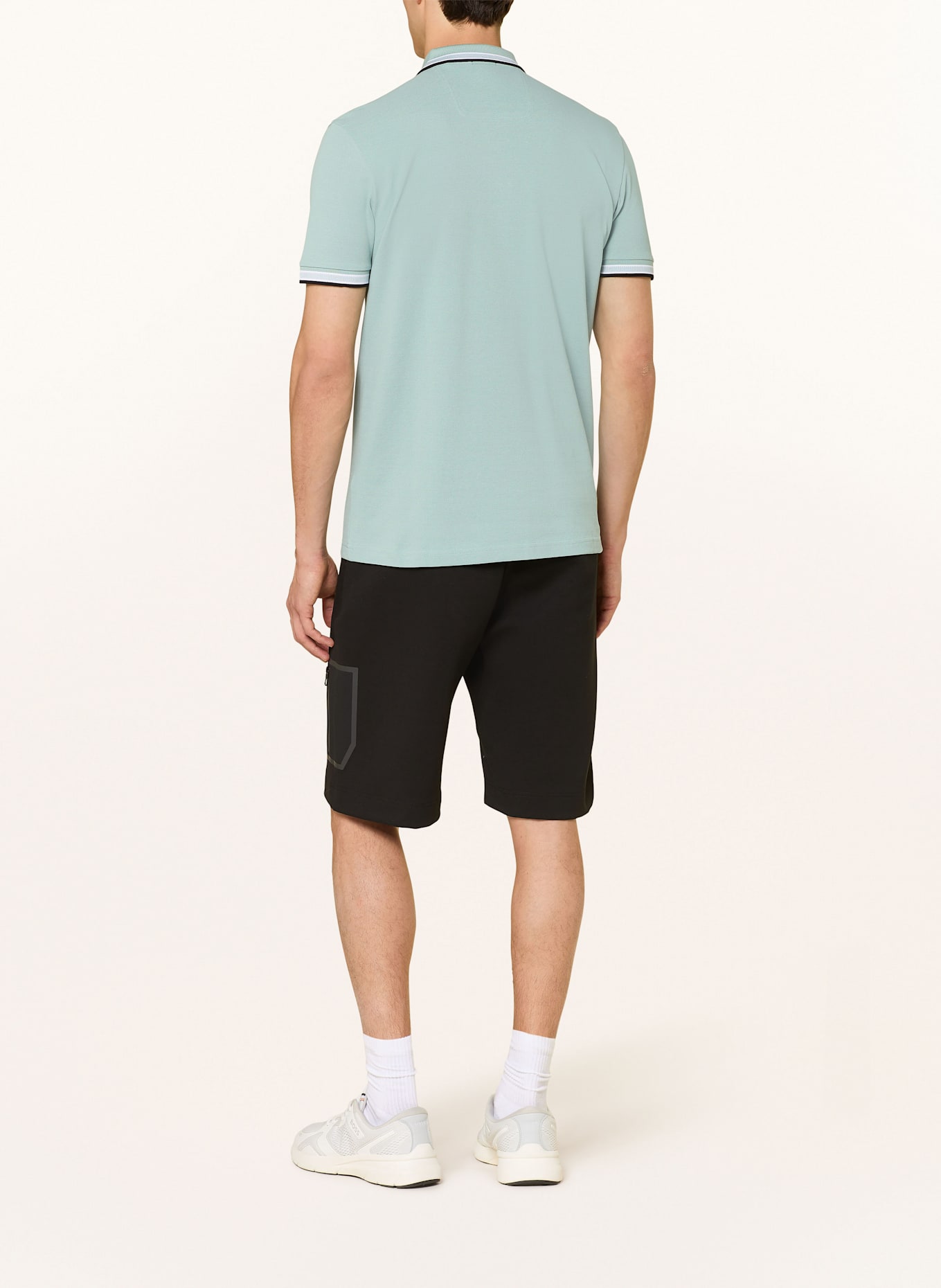 BOSS Koszulka polo z piki PADDY CURVED regular fit: MIĘTOWY