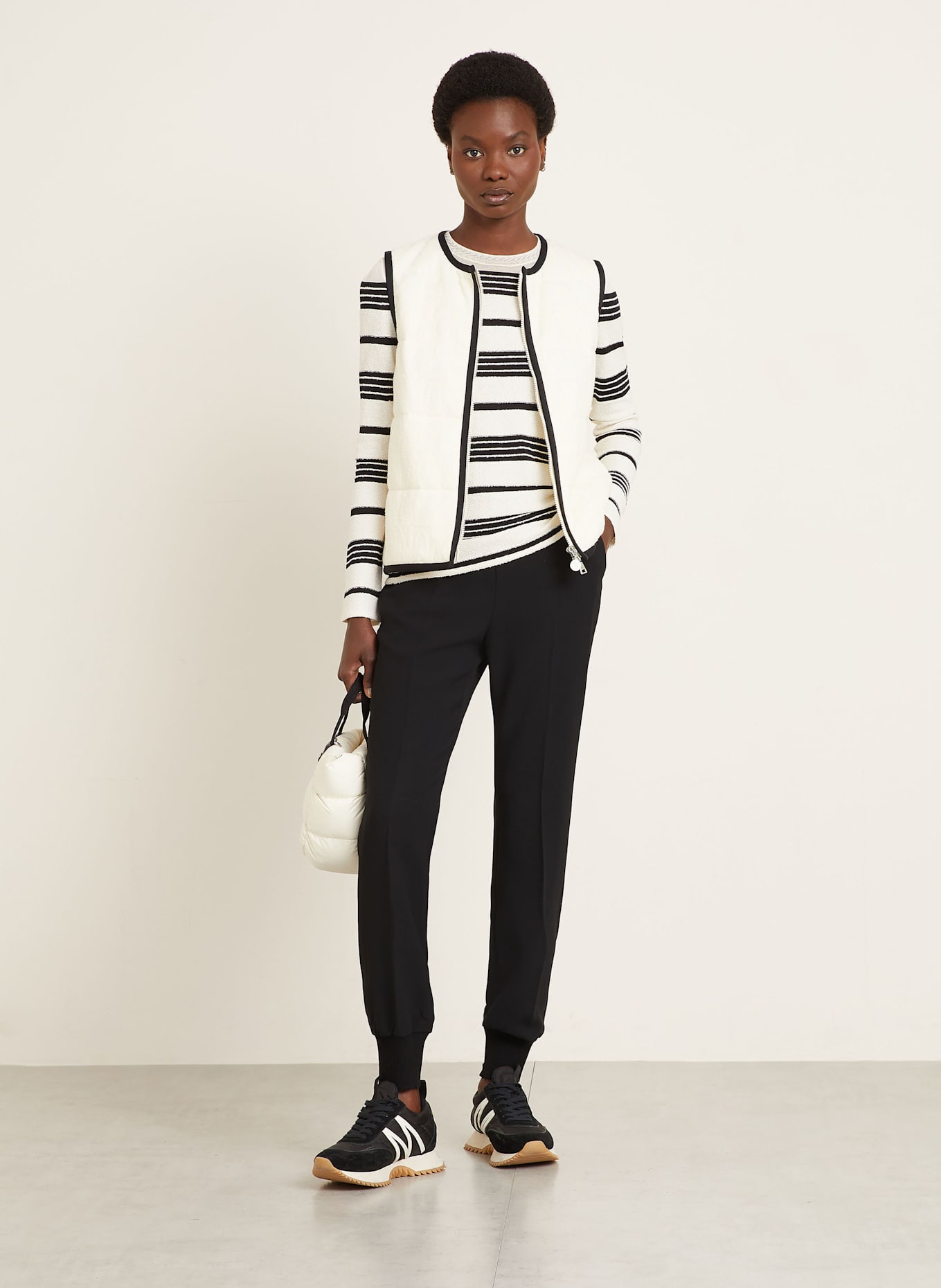 MONCLER Trousers in jogger style : BLACK