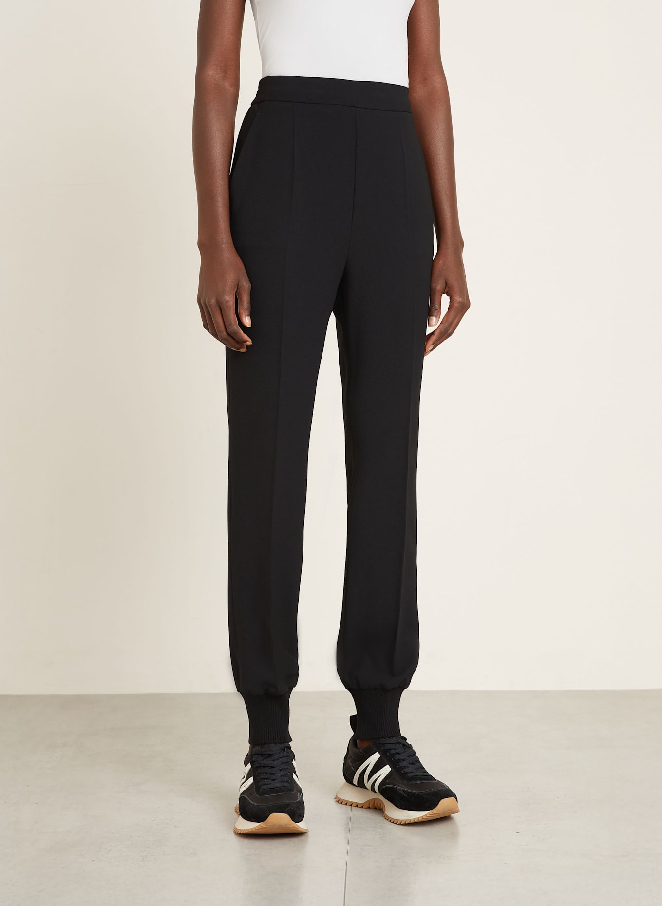 MONCLER Trousers in jogger style : BLACK