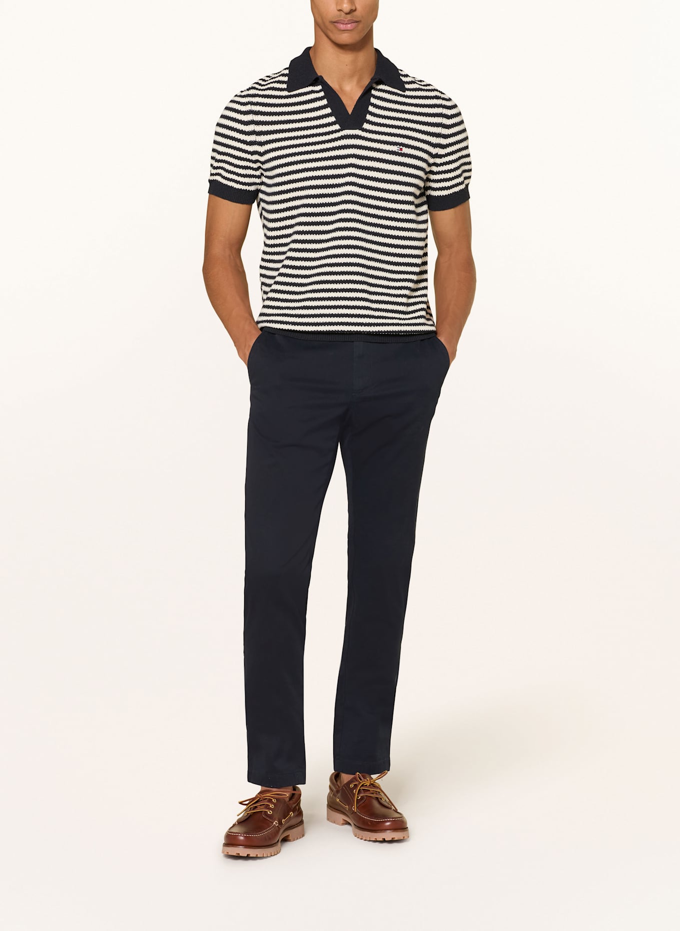 TOMMY HILFIGER Chino 1985 THFLEX: DUNKELBLAU