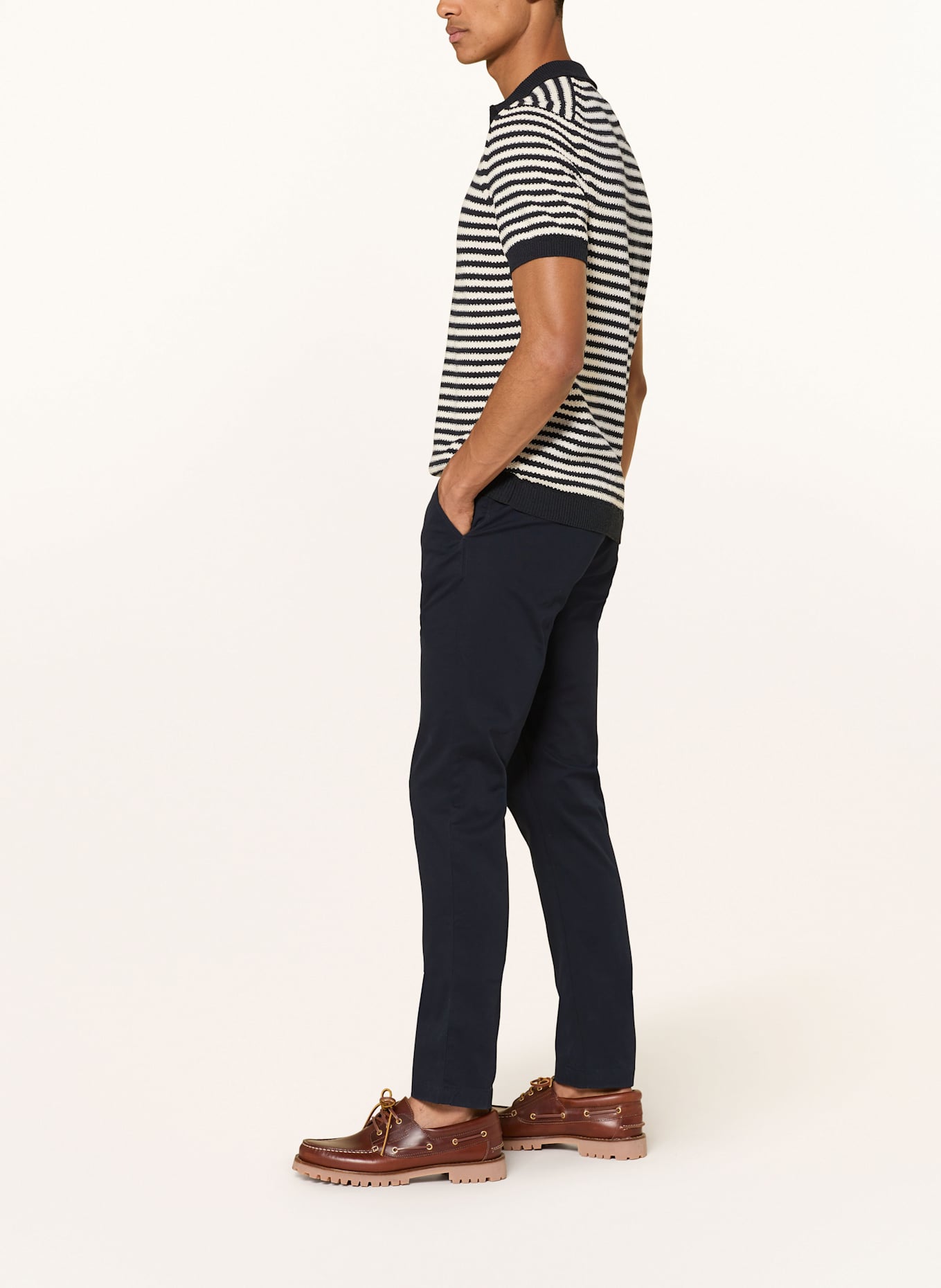 TOMMY HILFIGER Chino 1985 THFLEX: DUNKELBLAU