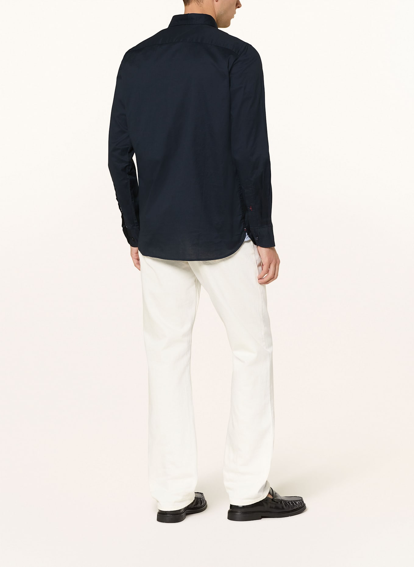 TOMMY HILFIGER Hemd Regular Fit: DUNKELBLAU