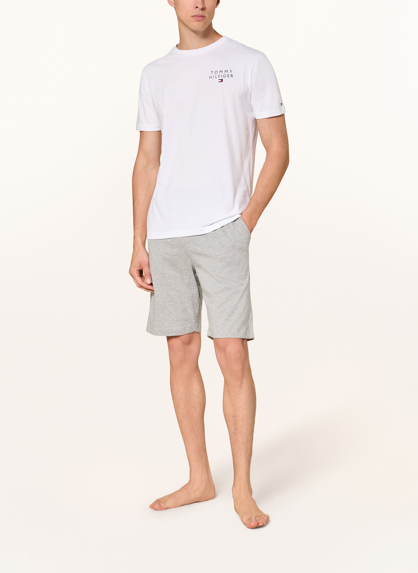 TOMMY HILFIGER Schlafshirt: WEISS