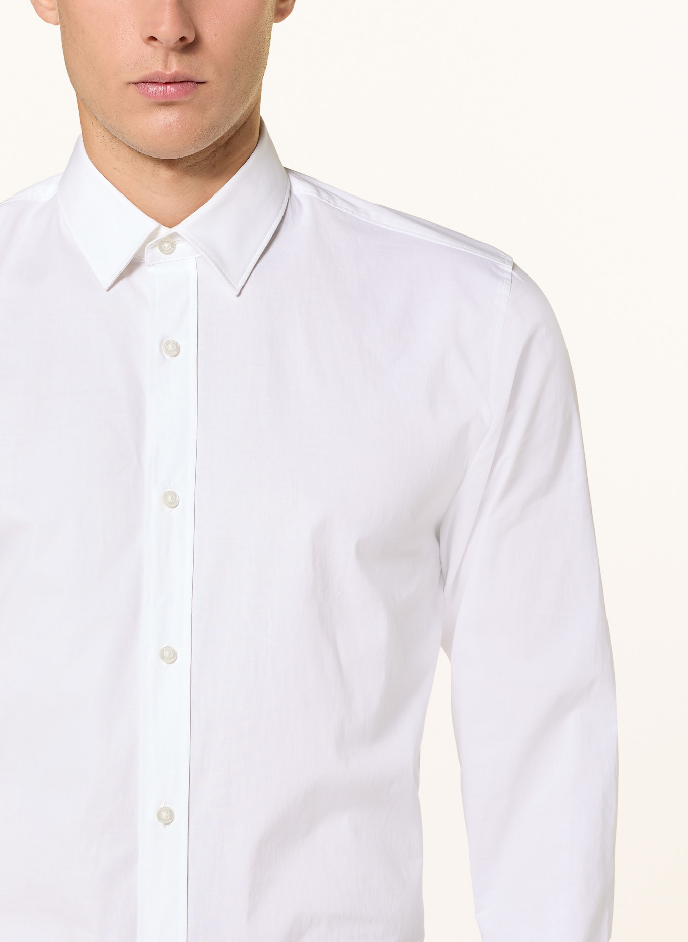 HUGO Hemd ELISHA Extra Slim Fit: WEISS