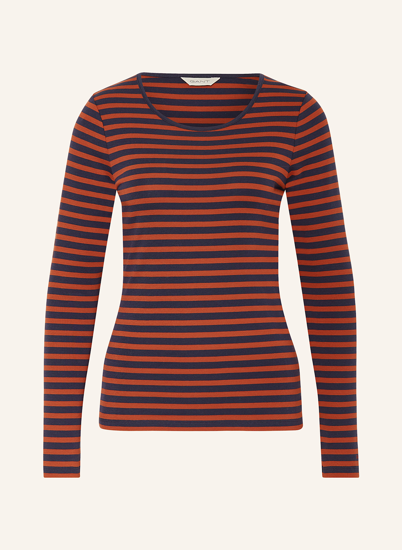 GANT Longsleeve: DUNKELBLAU/ ROT