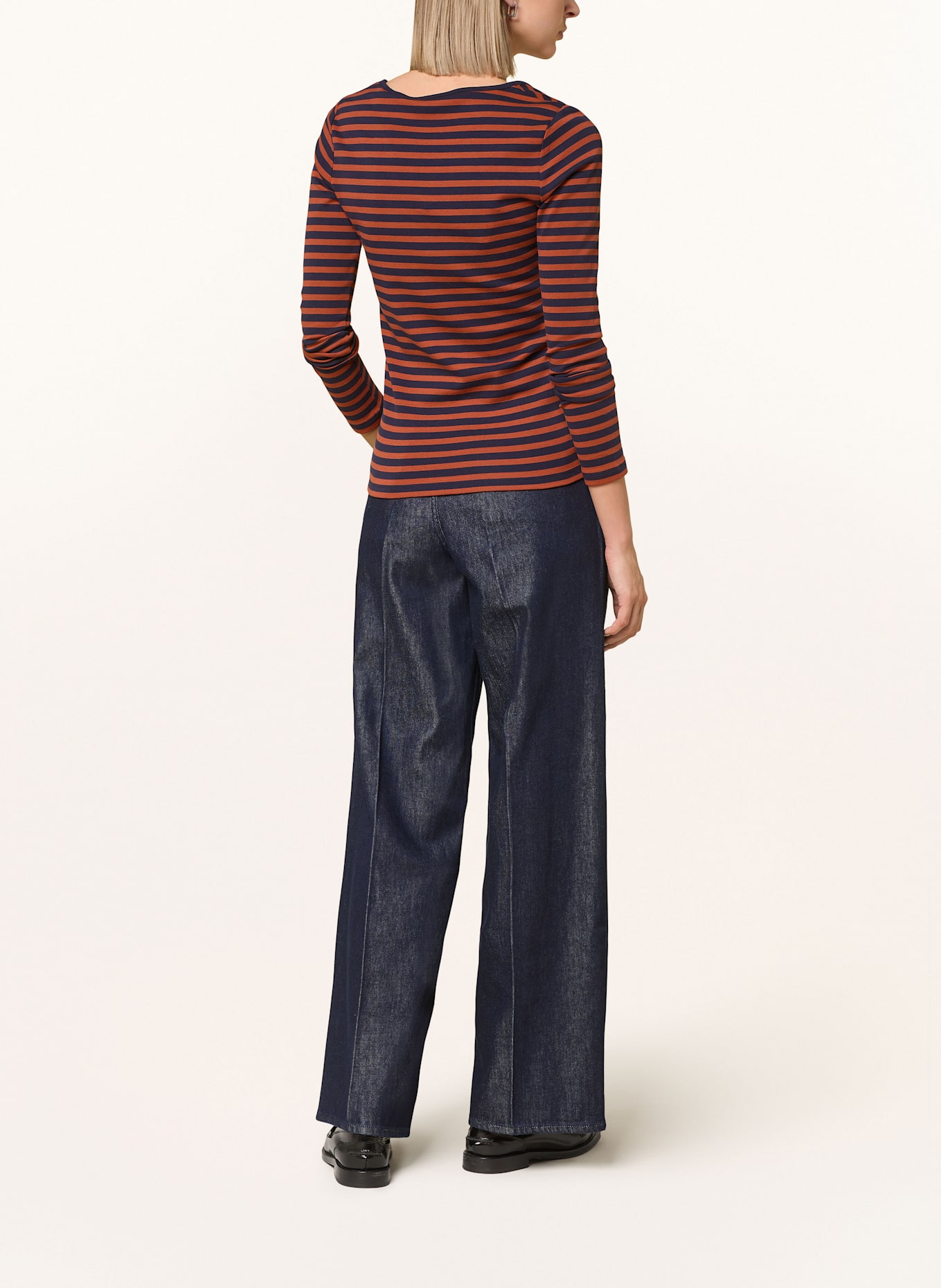 GANT Longsleeve: DUNKELBLAU/ ROT