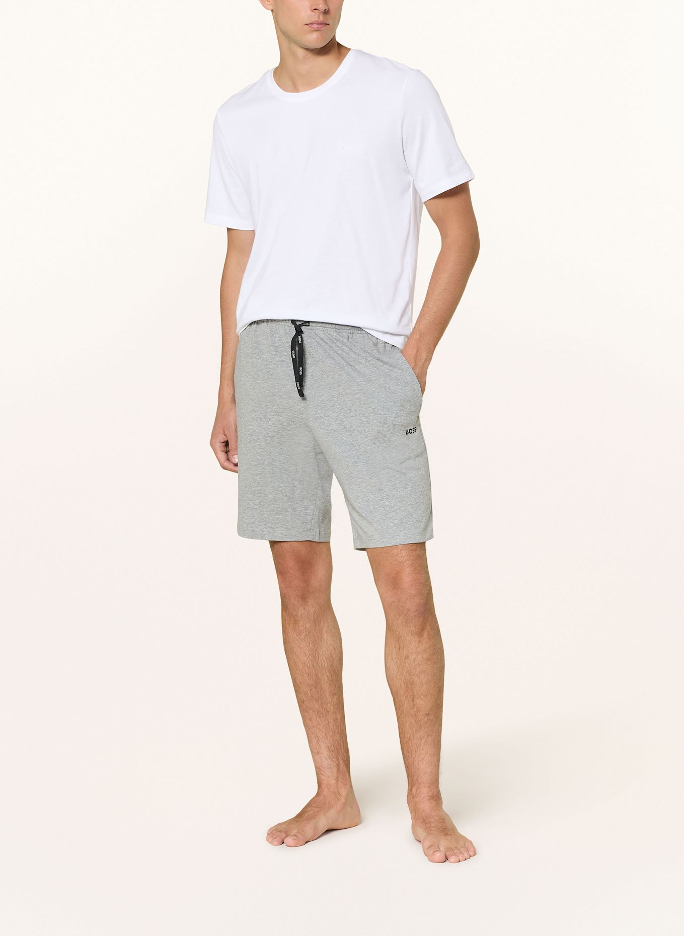 BOSS Pajama shirt: WHITE