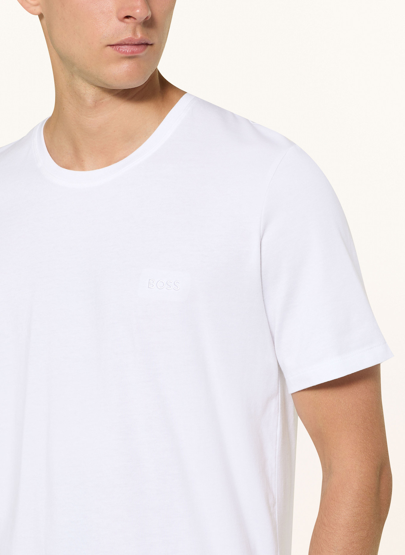 BOSS Pajama shirt: WHITE