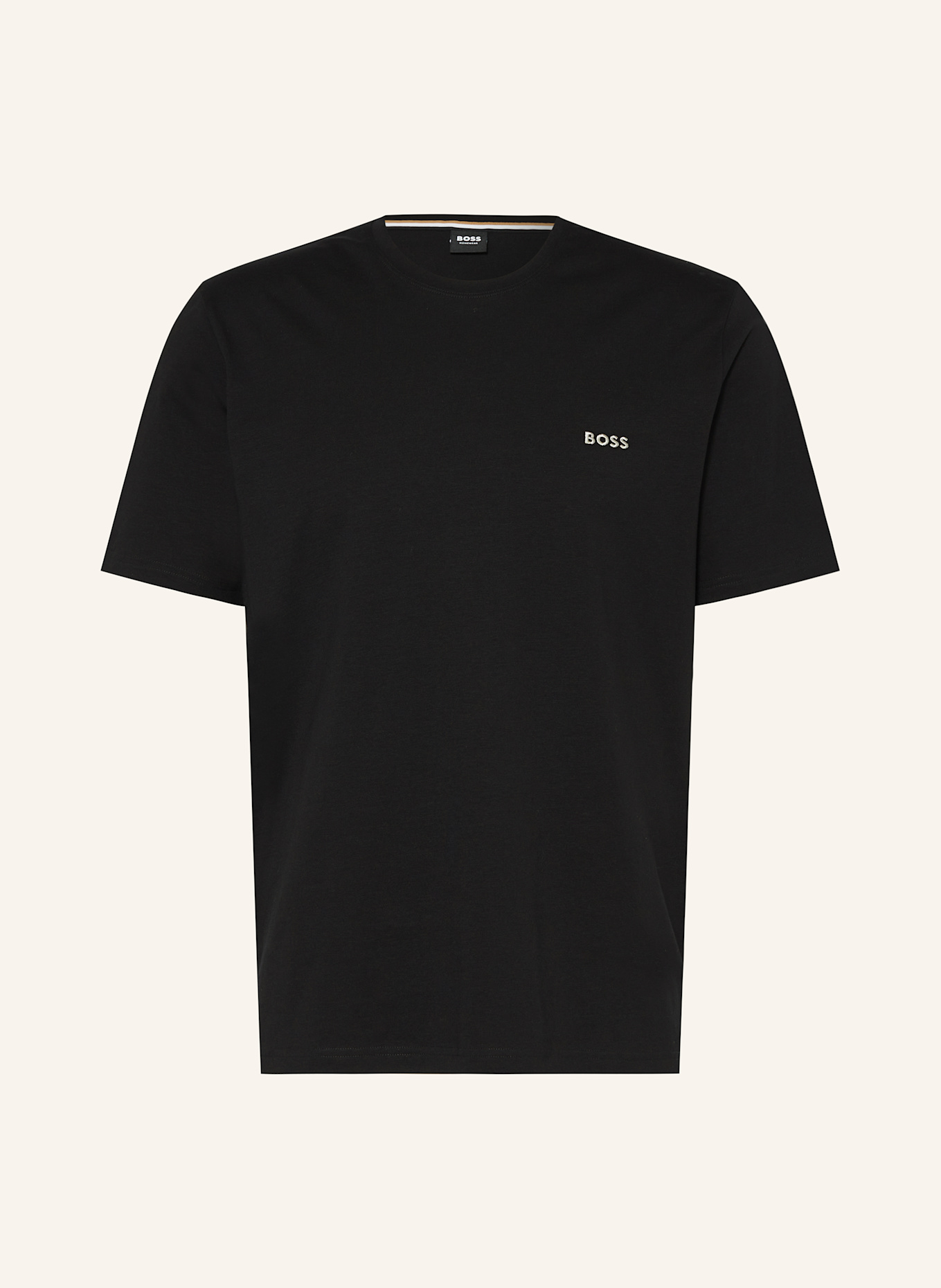 BOSS Schlafshirt: SCHWARZ