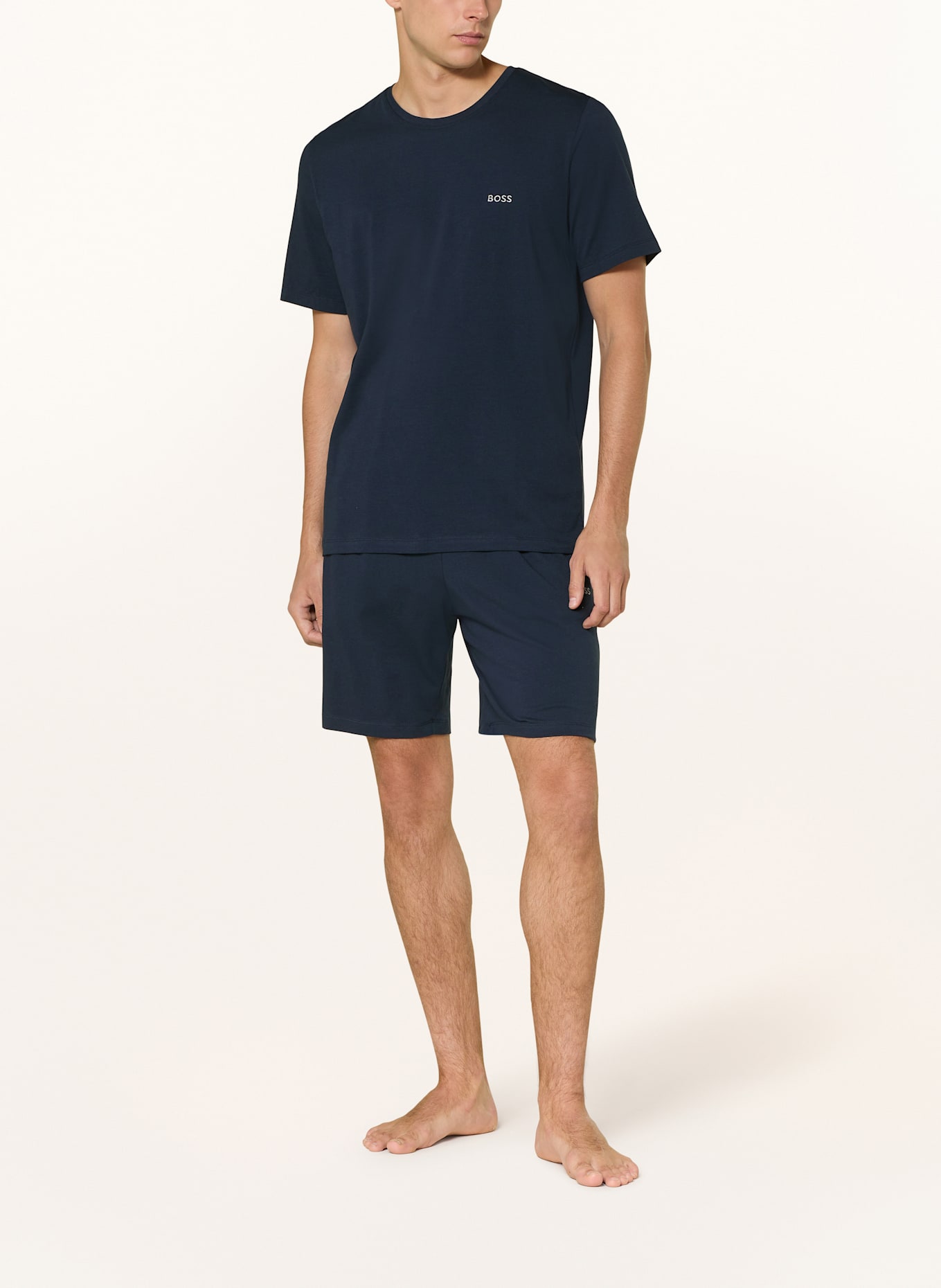 BOSS Schlafshirt: DUNKELBLAU