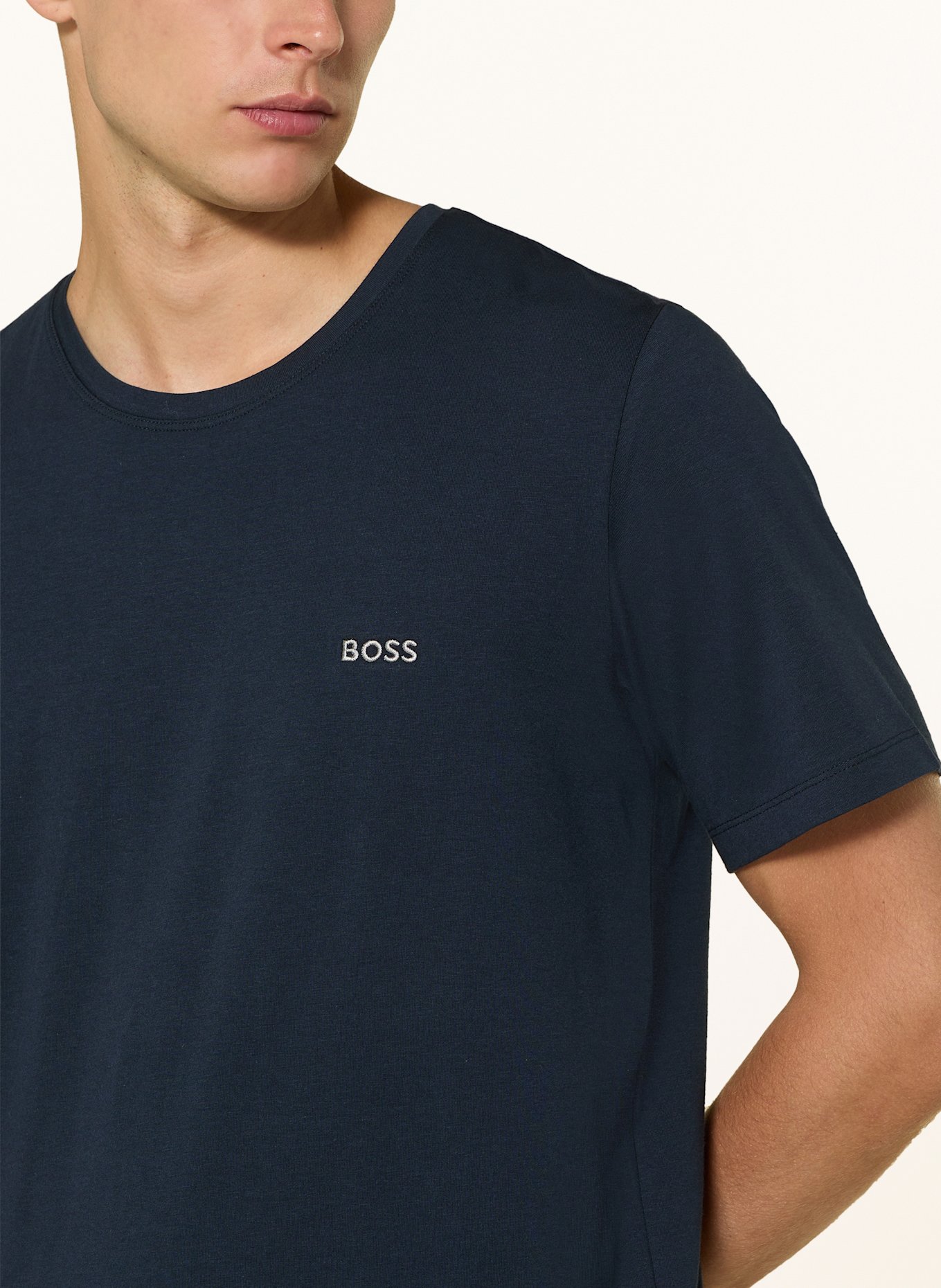 BOSS Schlafshirt: DUNKELBLAU