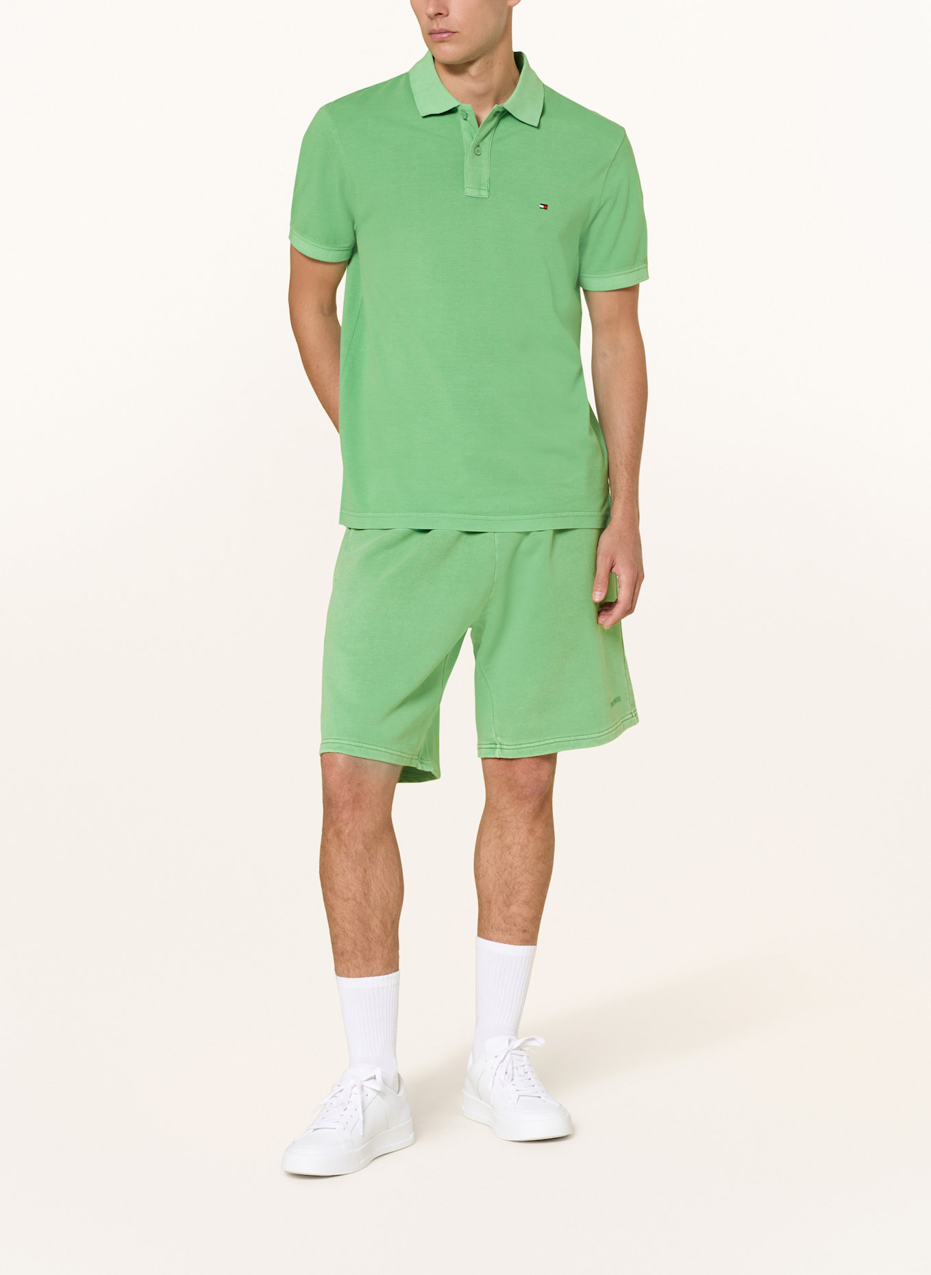 TOMMY HILFIGER Piqué-Poloshirt Regular Fit: GRÜN