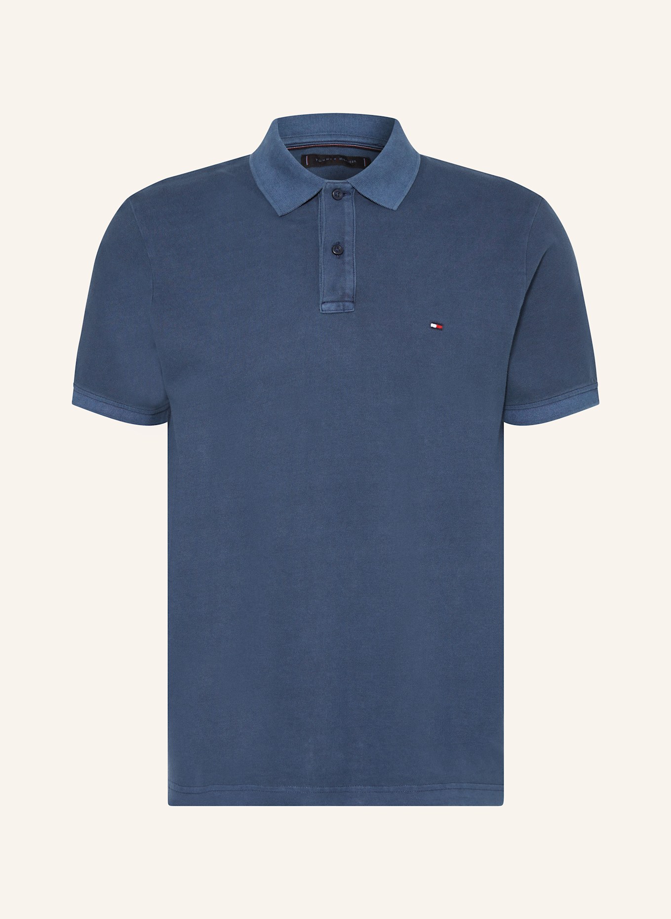 TOMMY HILFIGER Piqué-Poloshirt Regular Fit: DUNKELBLAU
