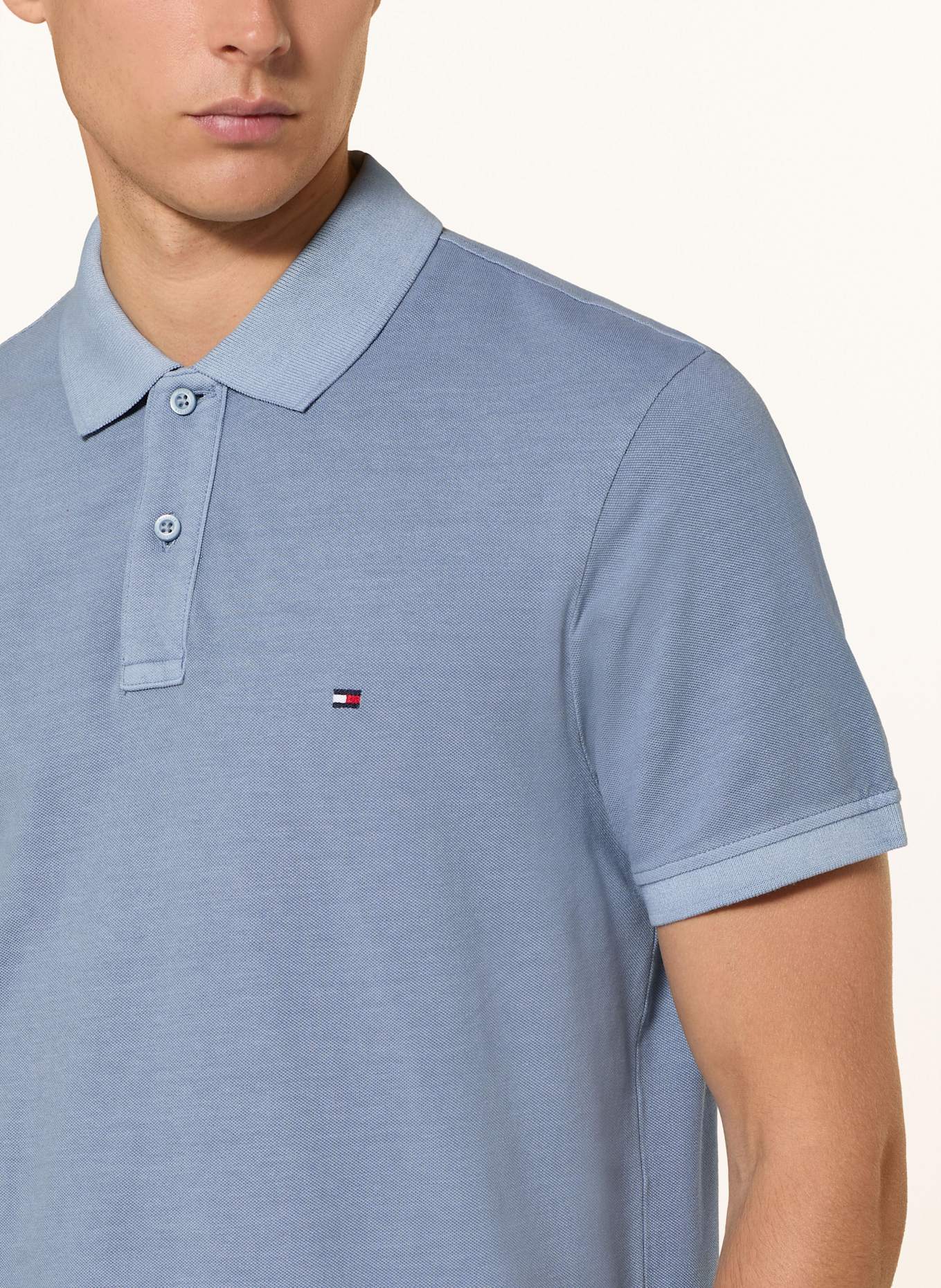 TOMMY HILFIGER Piqué-Poloshirt Regular Fit: BLAUGRAU