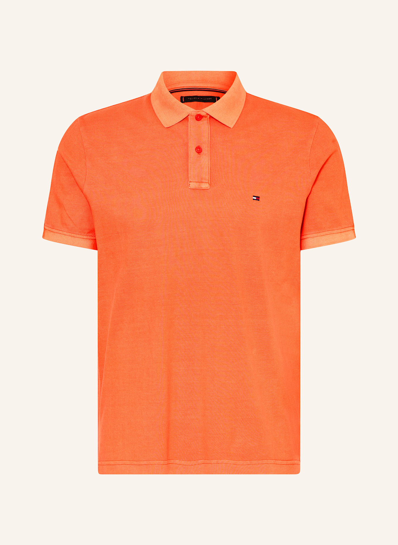 TOMMY HILFIGER Piqué-Poloshirt Regular Fit: ORANGE