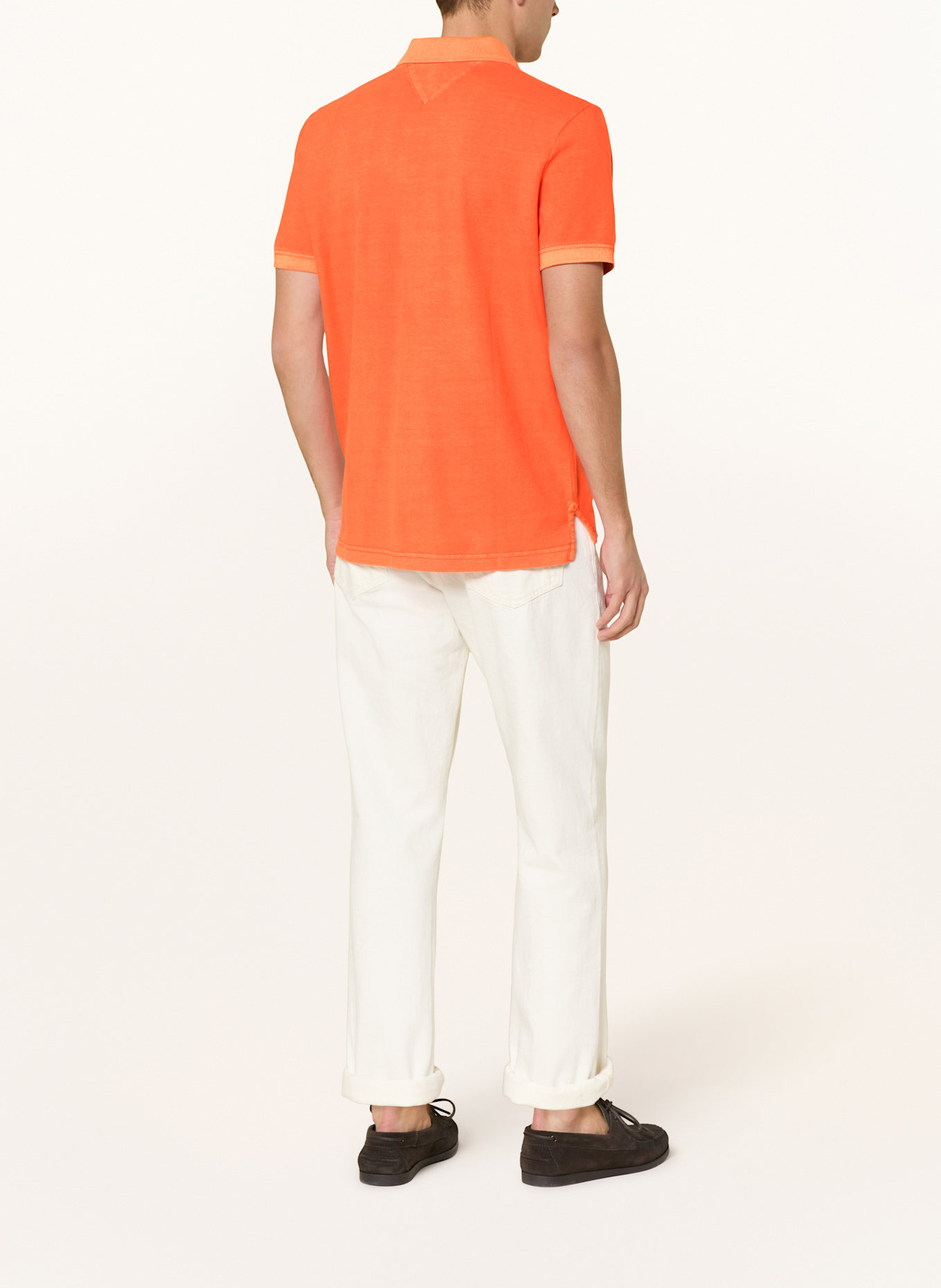 TOMMY HILFIGER Piqué-Poloshirt Regular Fit: ORANGE