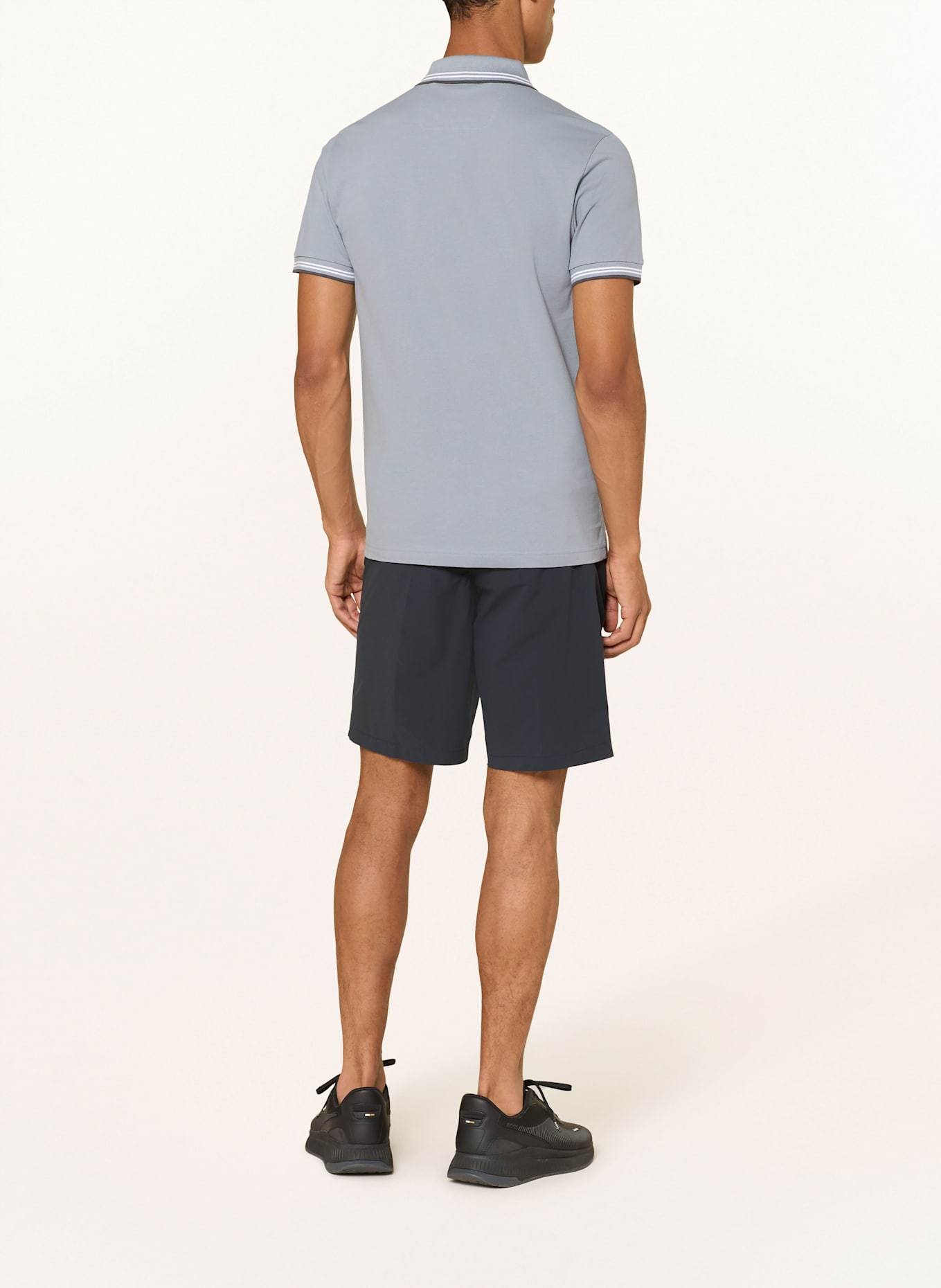 BOSS Piqué-Poloshirt PAUL Slim Fit: BLAUGRAU