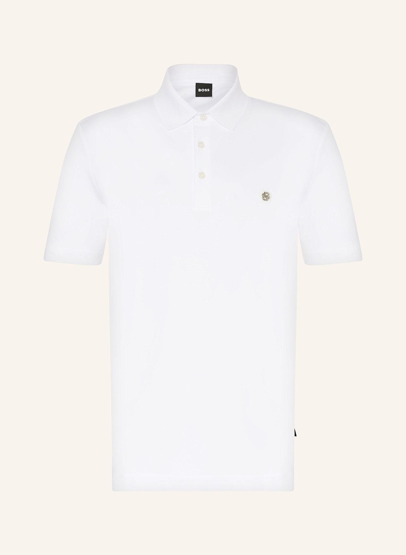 BOSS Jersey-Poloshirt PARRIS: WEISS