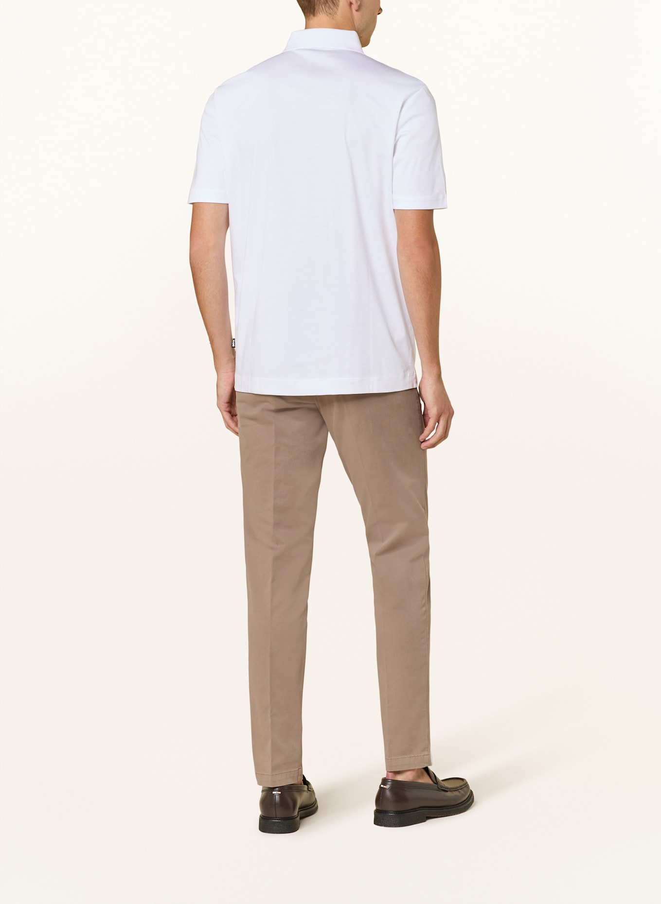 BOSS Jersey-Poloshirt PARRIS: WEISS