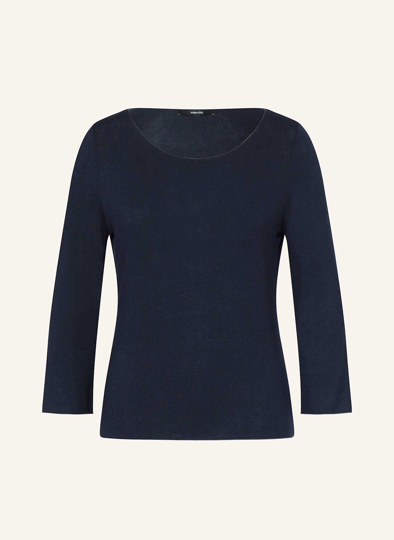 someday Pullover KIROSA mit 3/4-Arm: DUNKELBLAU