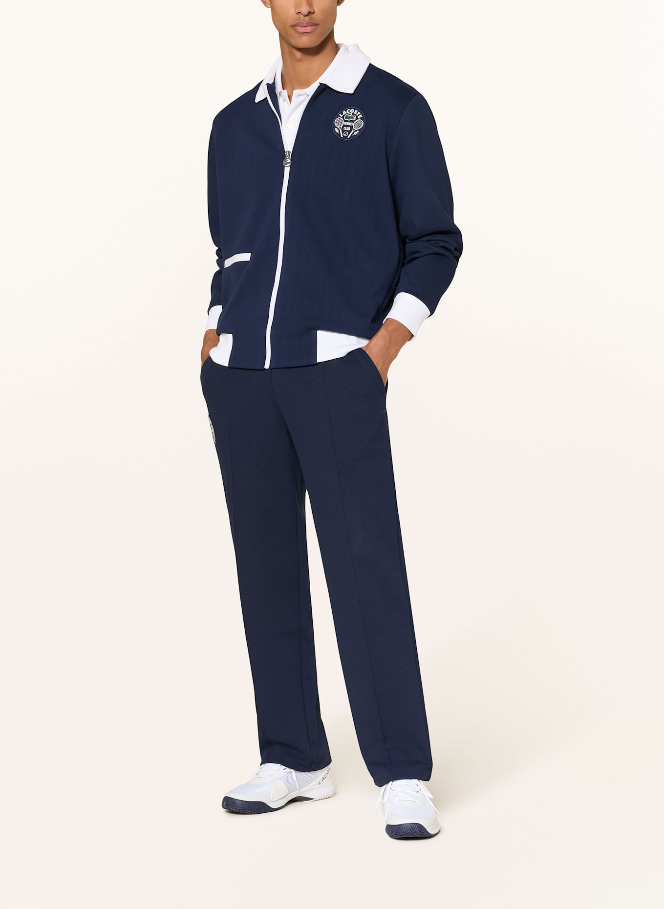 LACOSTE Trainingsjacke HERITAGE: DUNKELBLAU