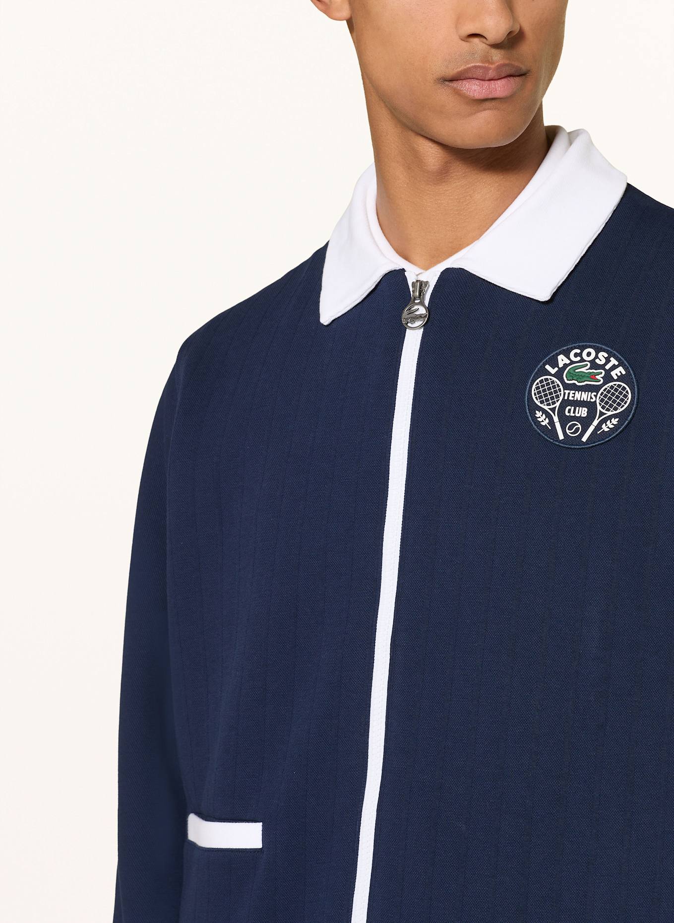 LACOSTE Trainingsjacke HERITAGE: DUNKELBLAU