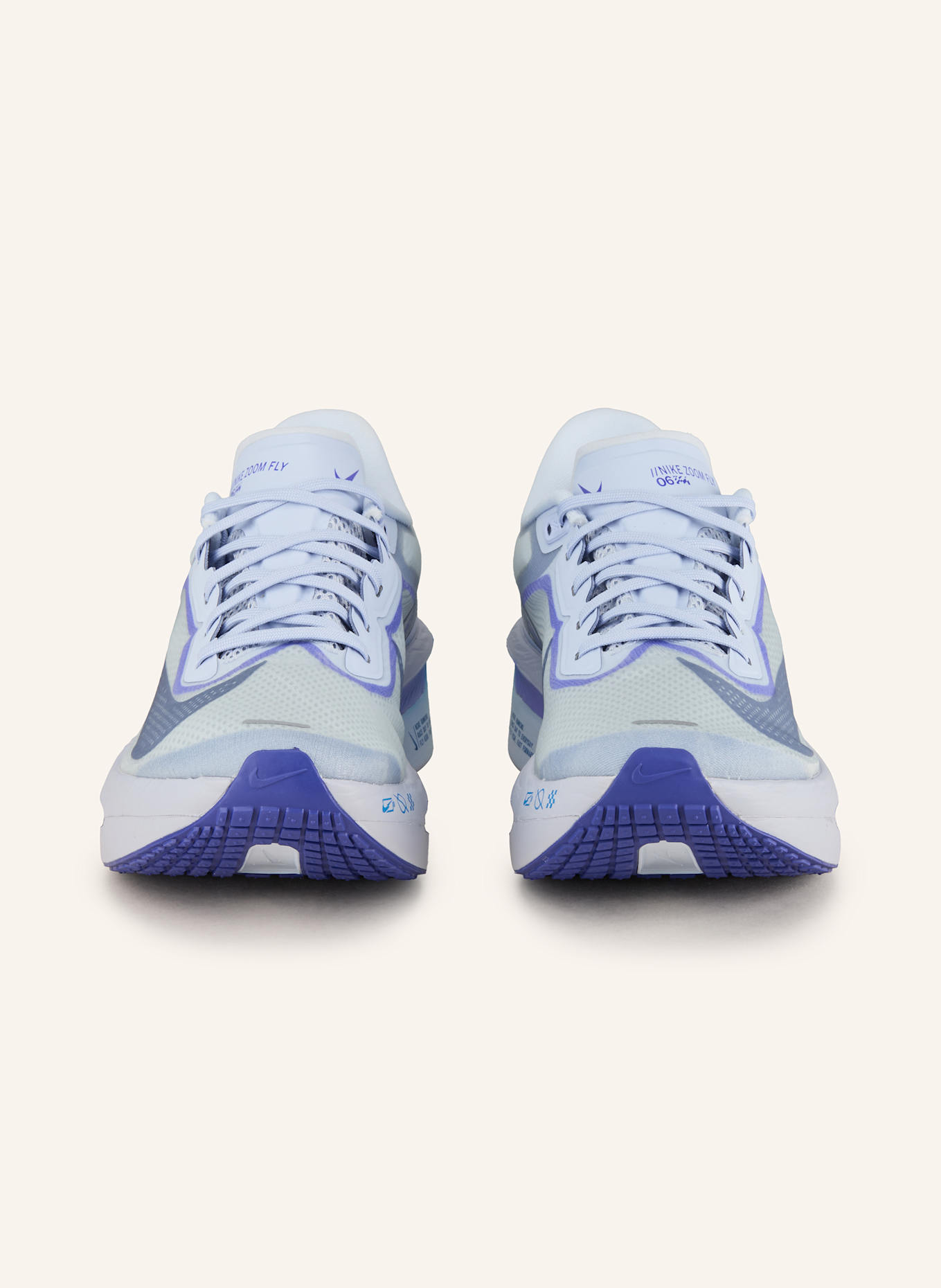 Nike Laufschuhe ZOOM FLY 6: HELLGRAU/ BLAUGRAU