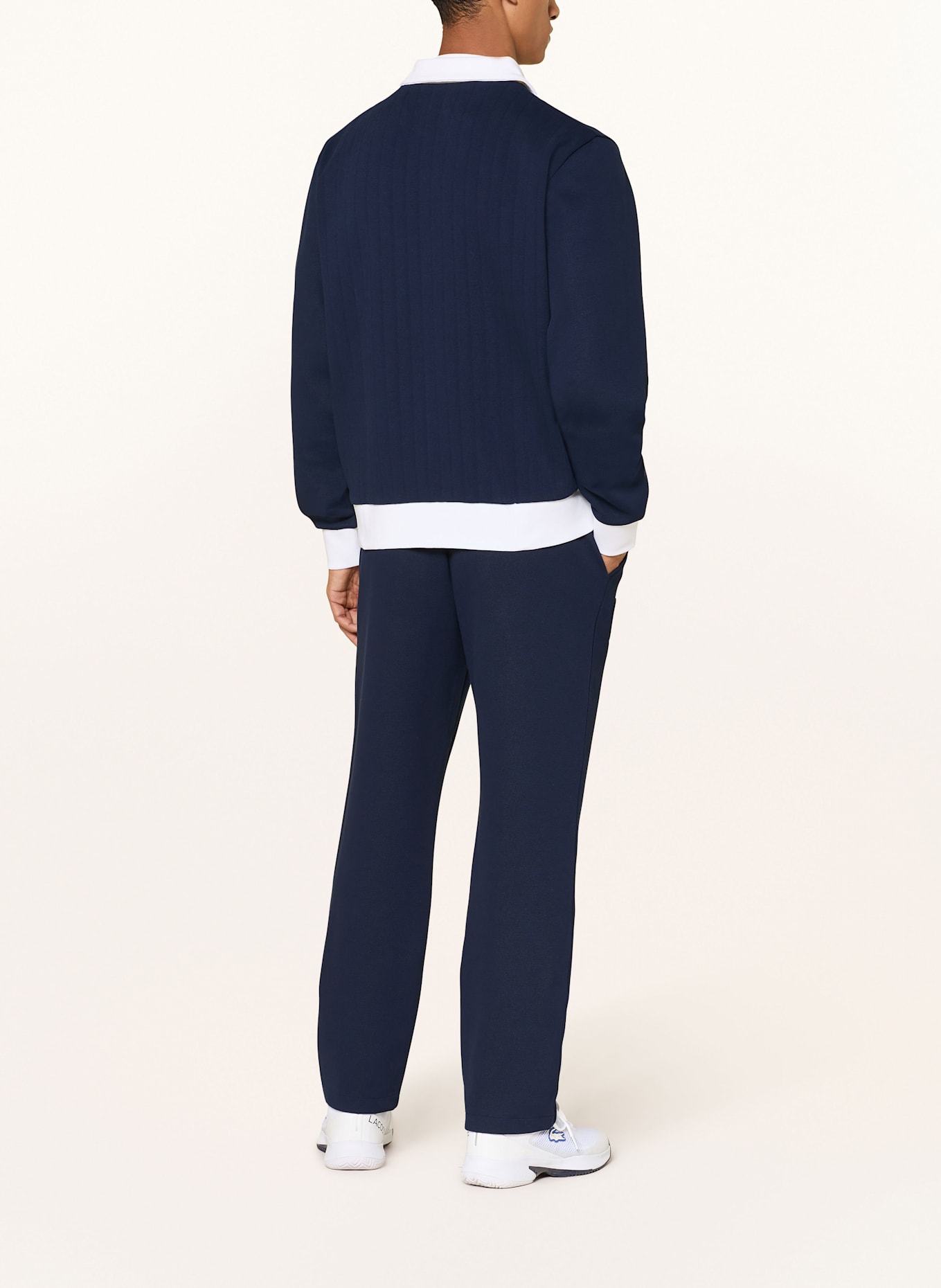 LACOSTE Piqué-Trainingshose: DUNKELBLAU