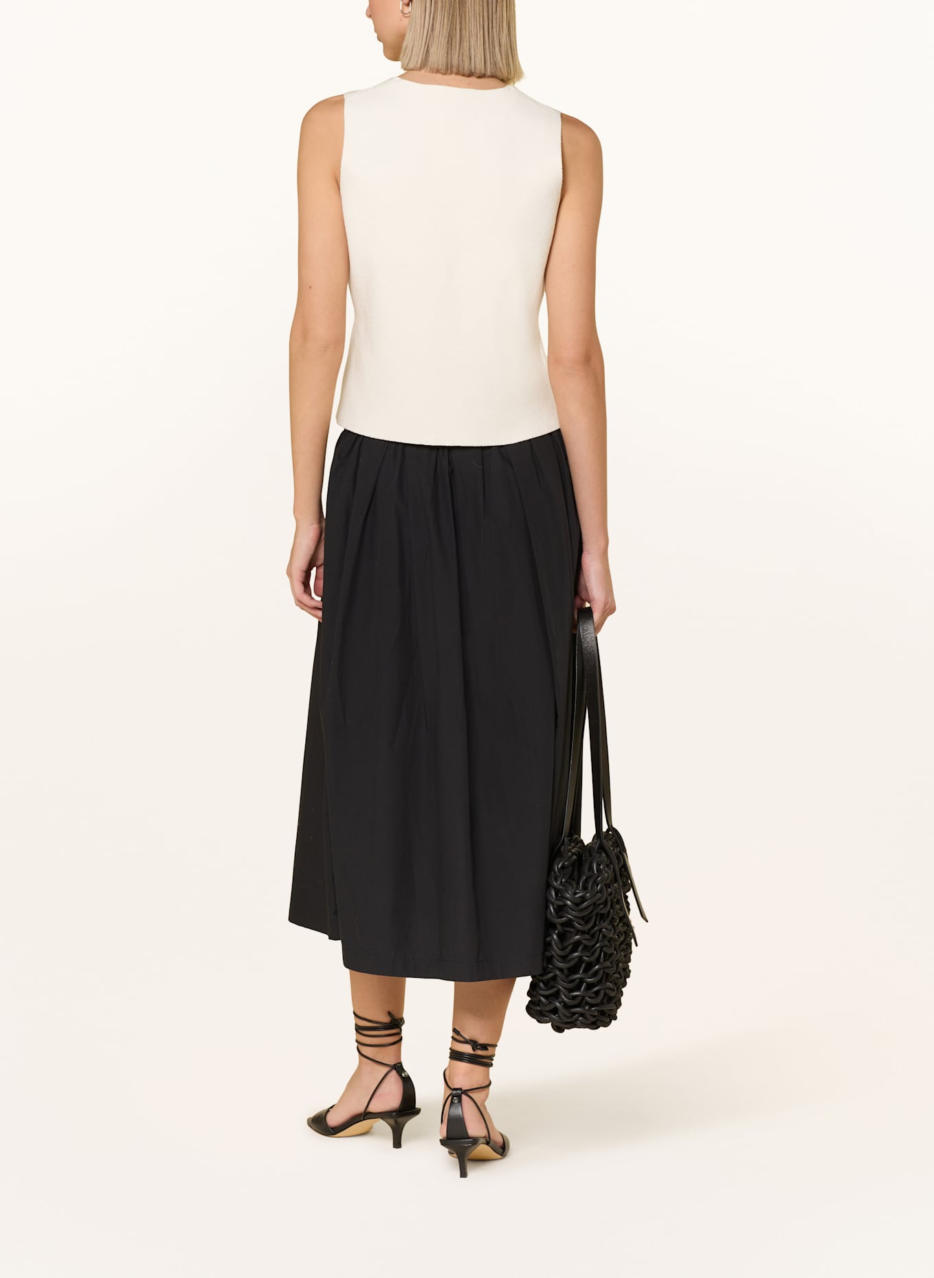 FYNCH-HATTON Rock SOLID mit Plissees: SCHWARZ