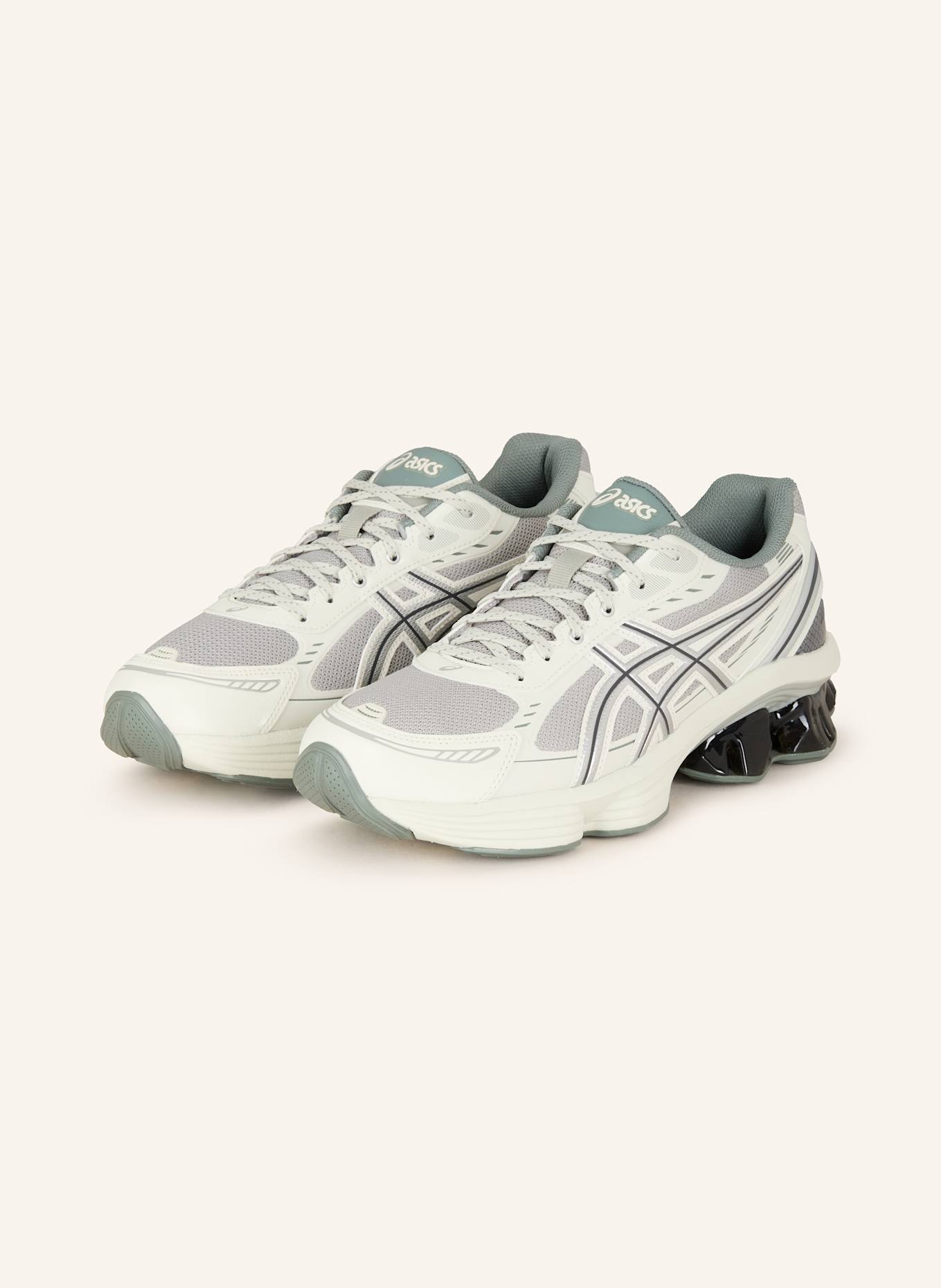 ASICS Sneaker GEL-KINETIC FLUENT: GRAU/ WEISS/ HELLGRÜN