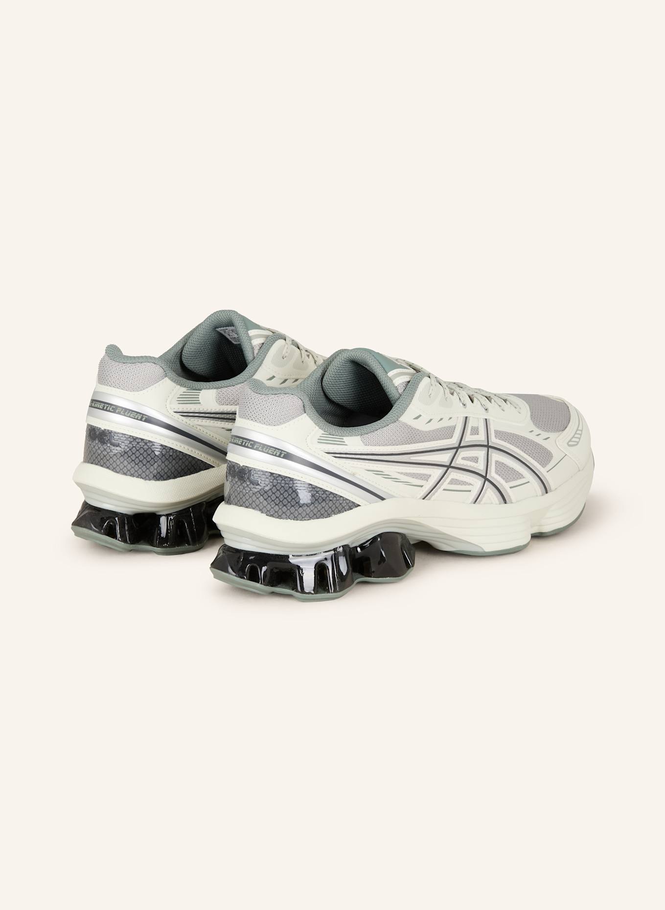 ASICS Sneaker GEL-KINETIC FLUENT: GRAU/ WEISS/ HELLGRÜN